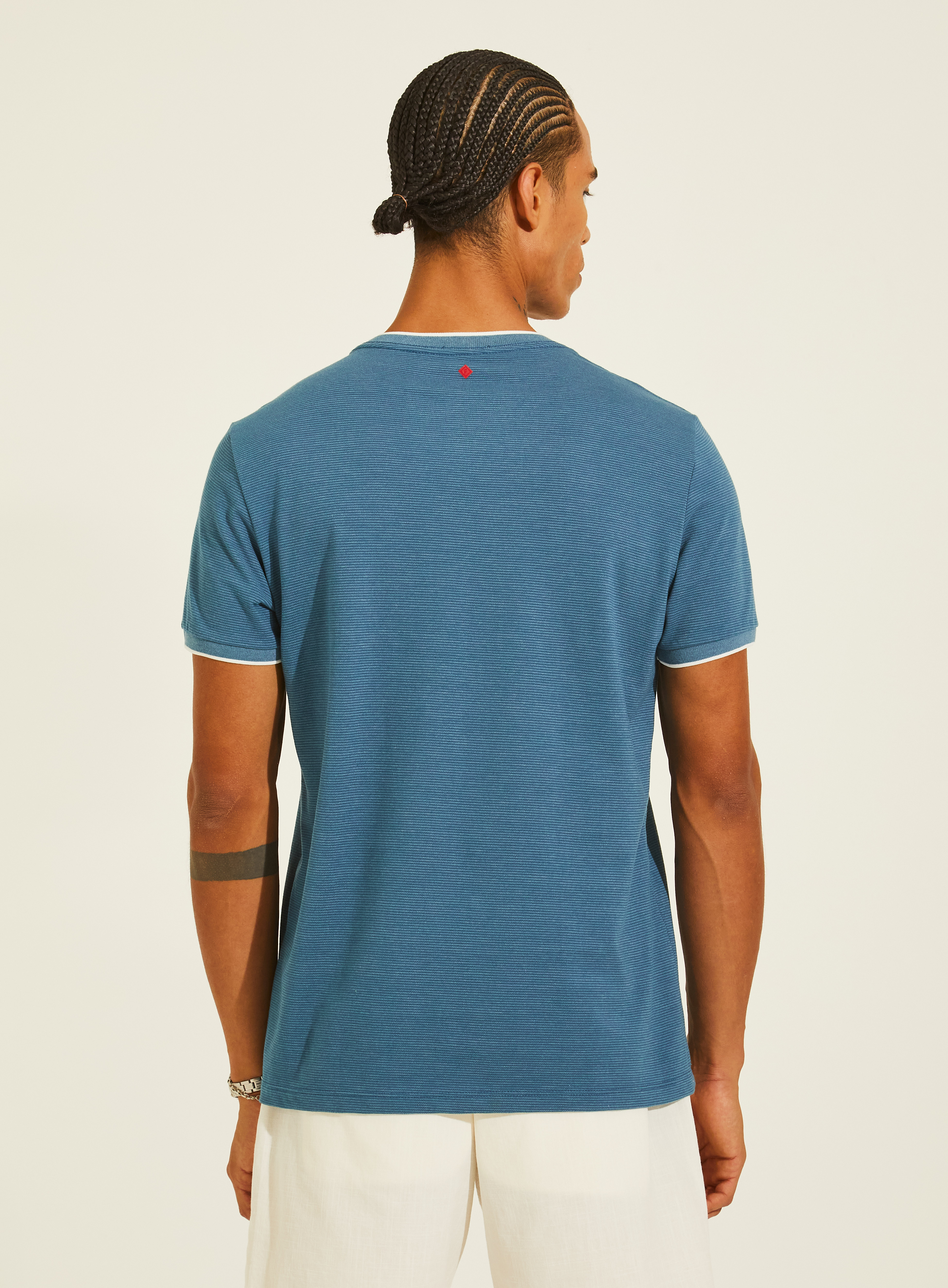 CAMISETA LISTRADA G AZUL MAKAI