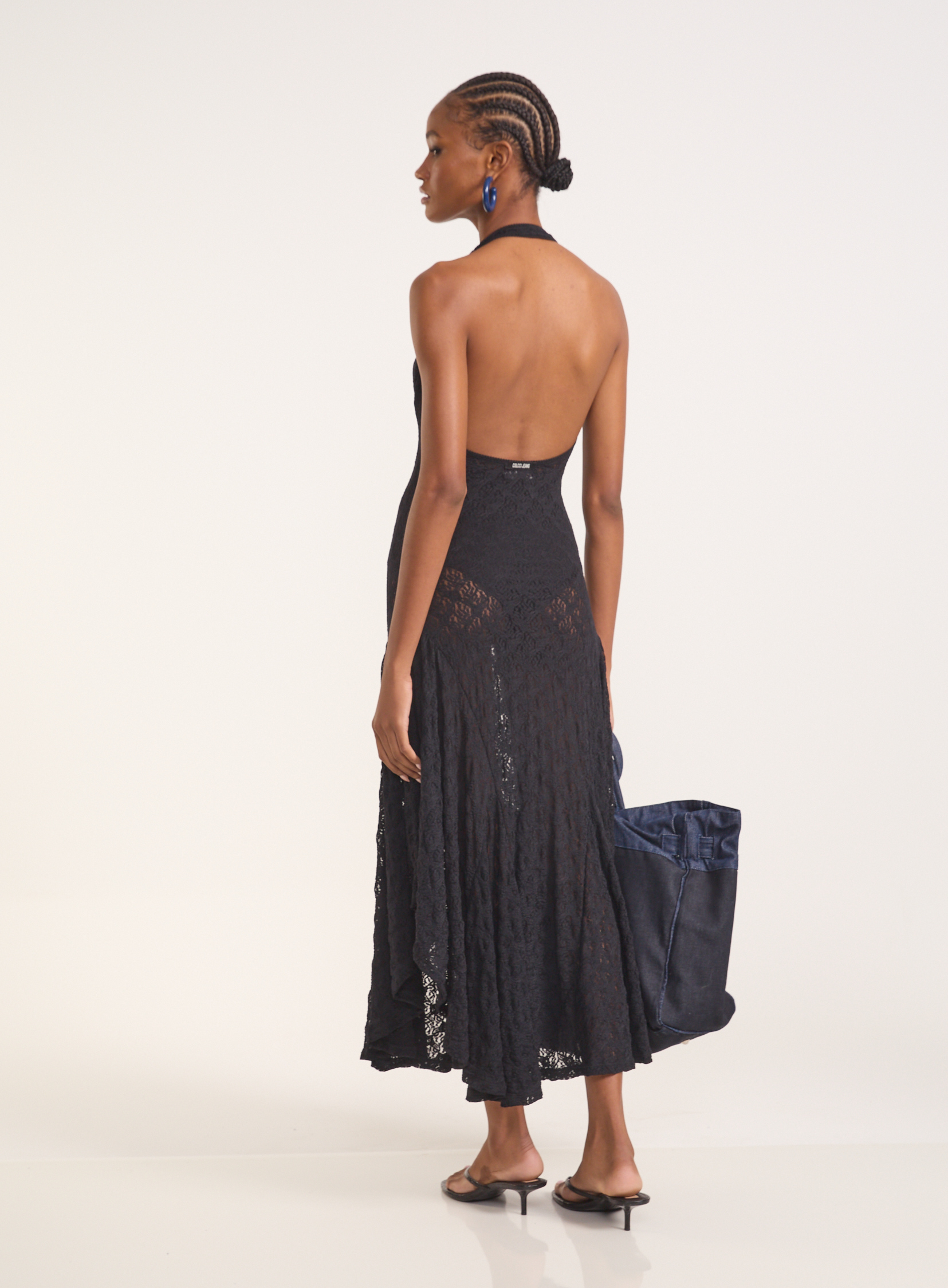 VESTIDO RENDA P PRETO