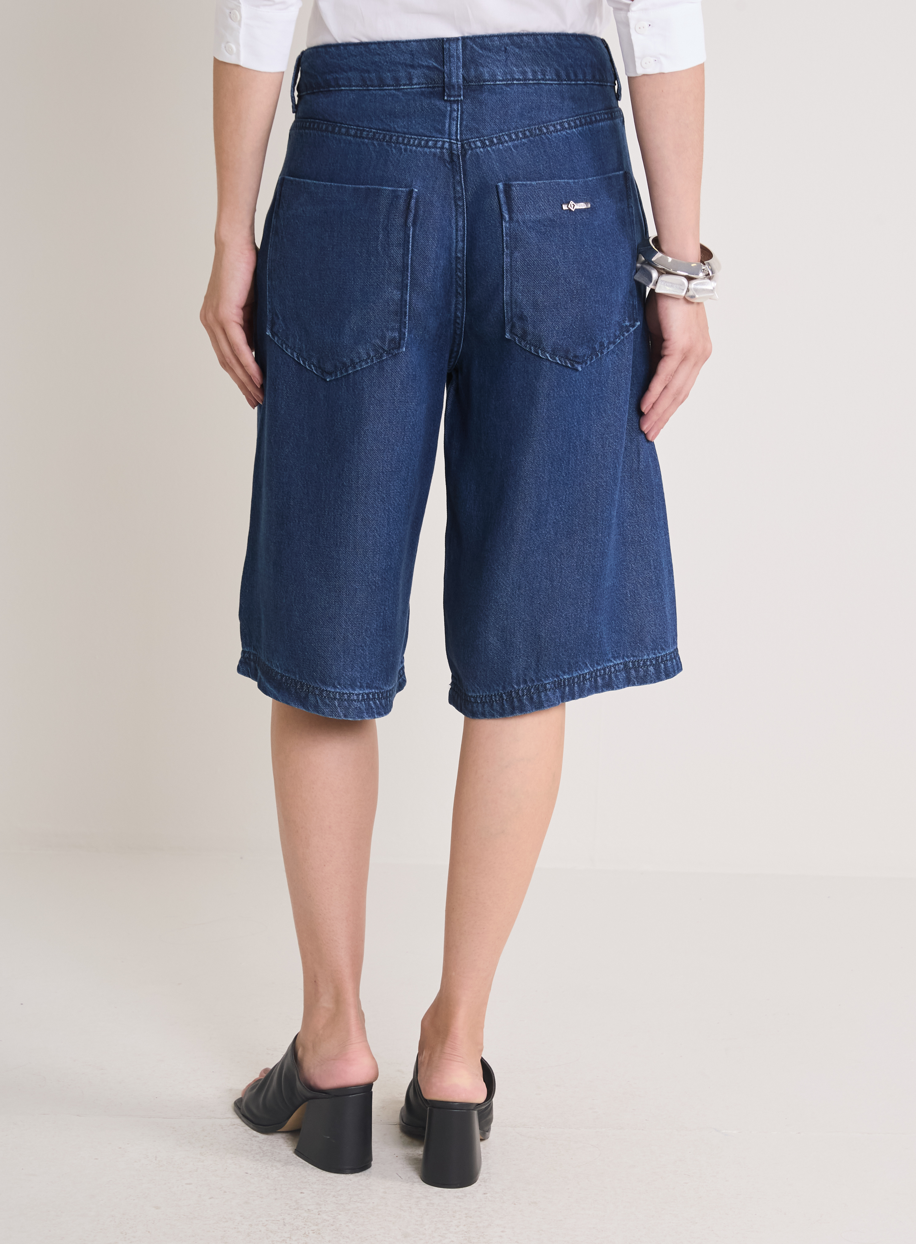 BERMUDA JEANS 38 INDIGO