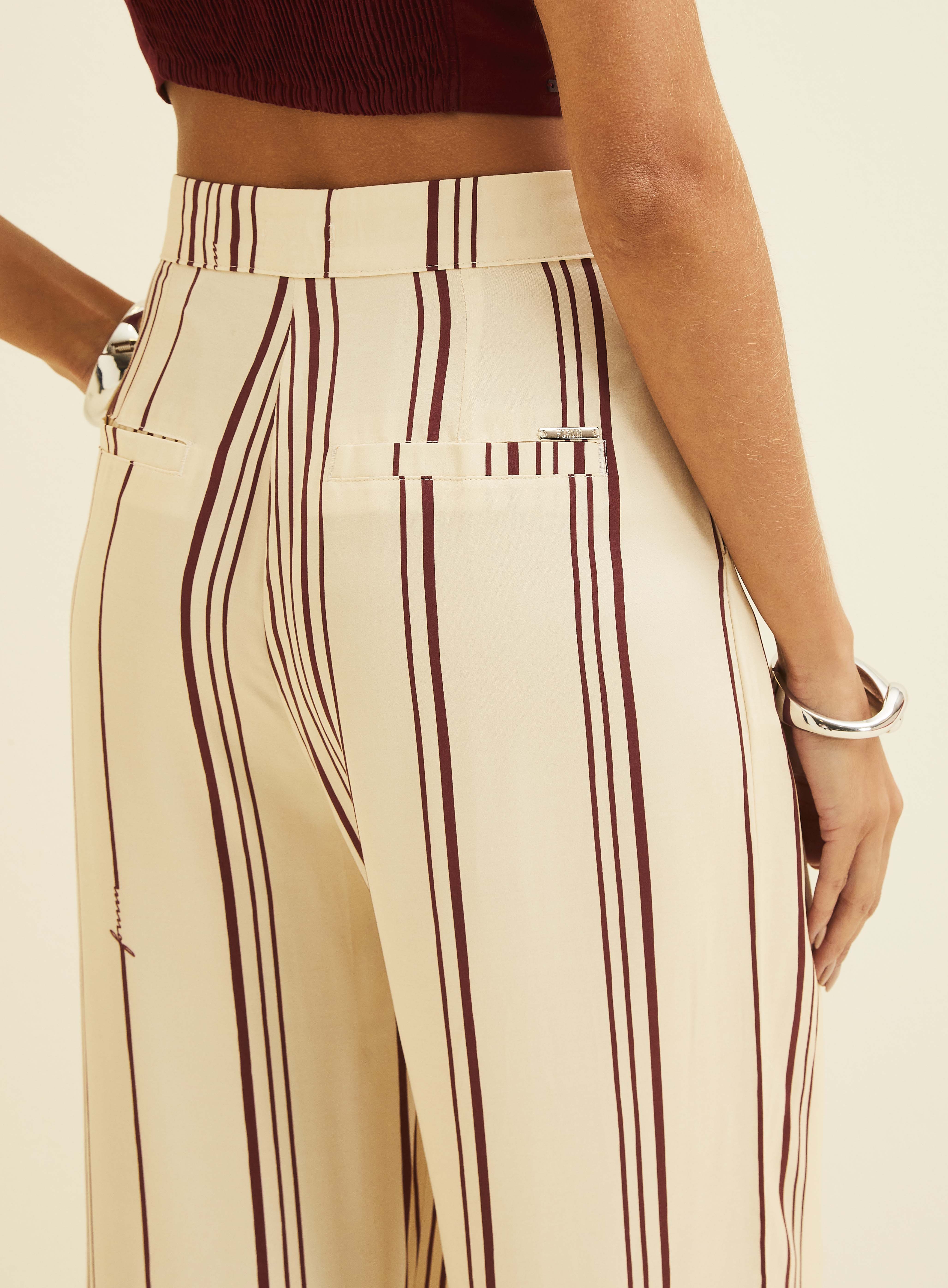 CALÇA ESTAMPADA M FORUM STRIPES