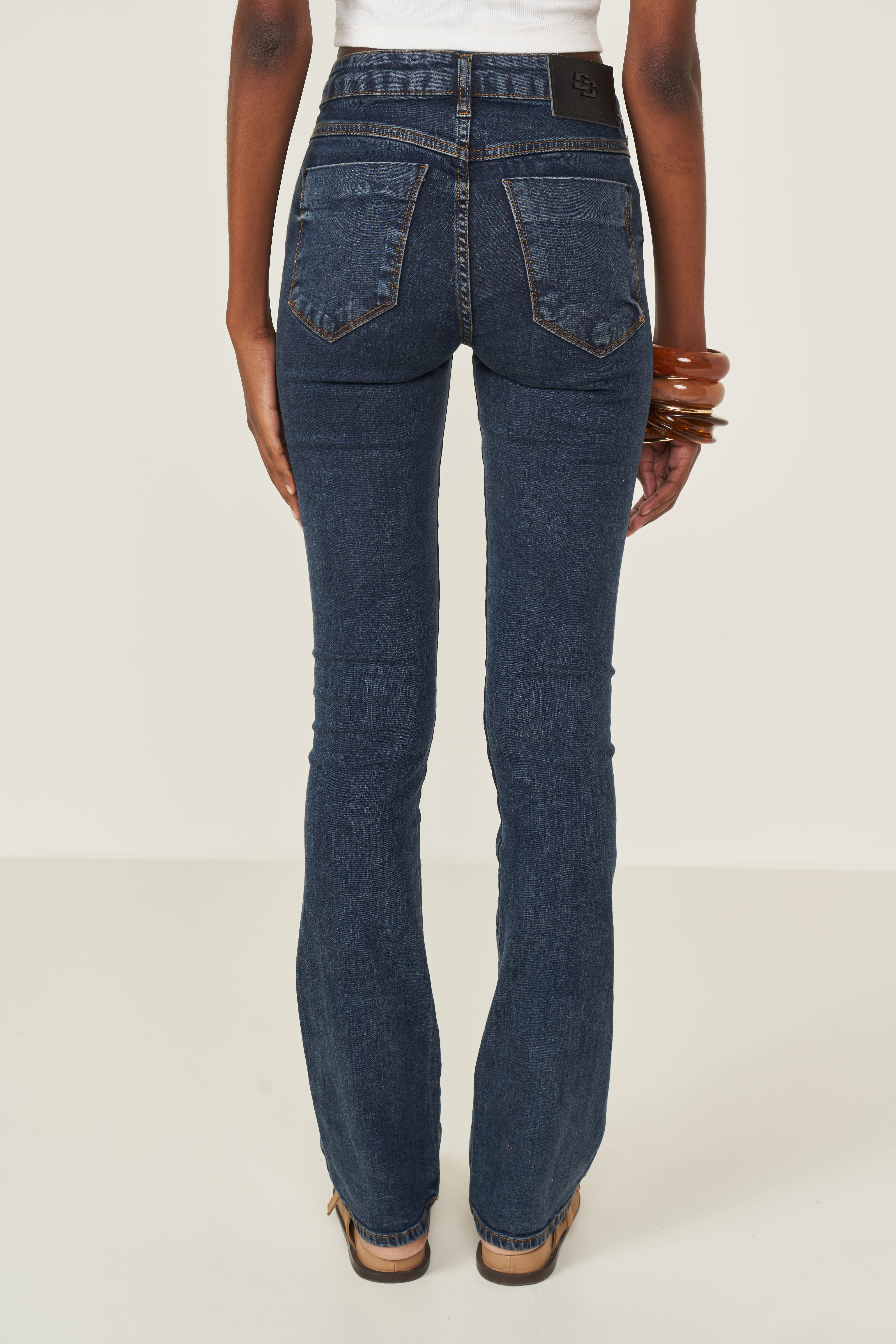 CALÇA JEANS BIA RETA 44 INDIGO