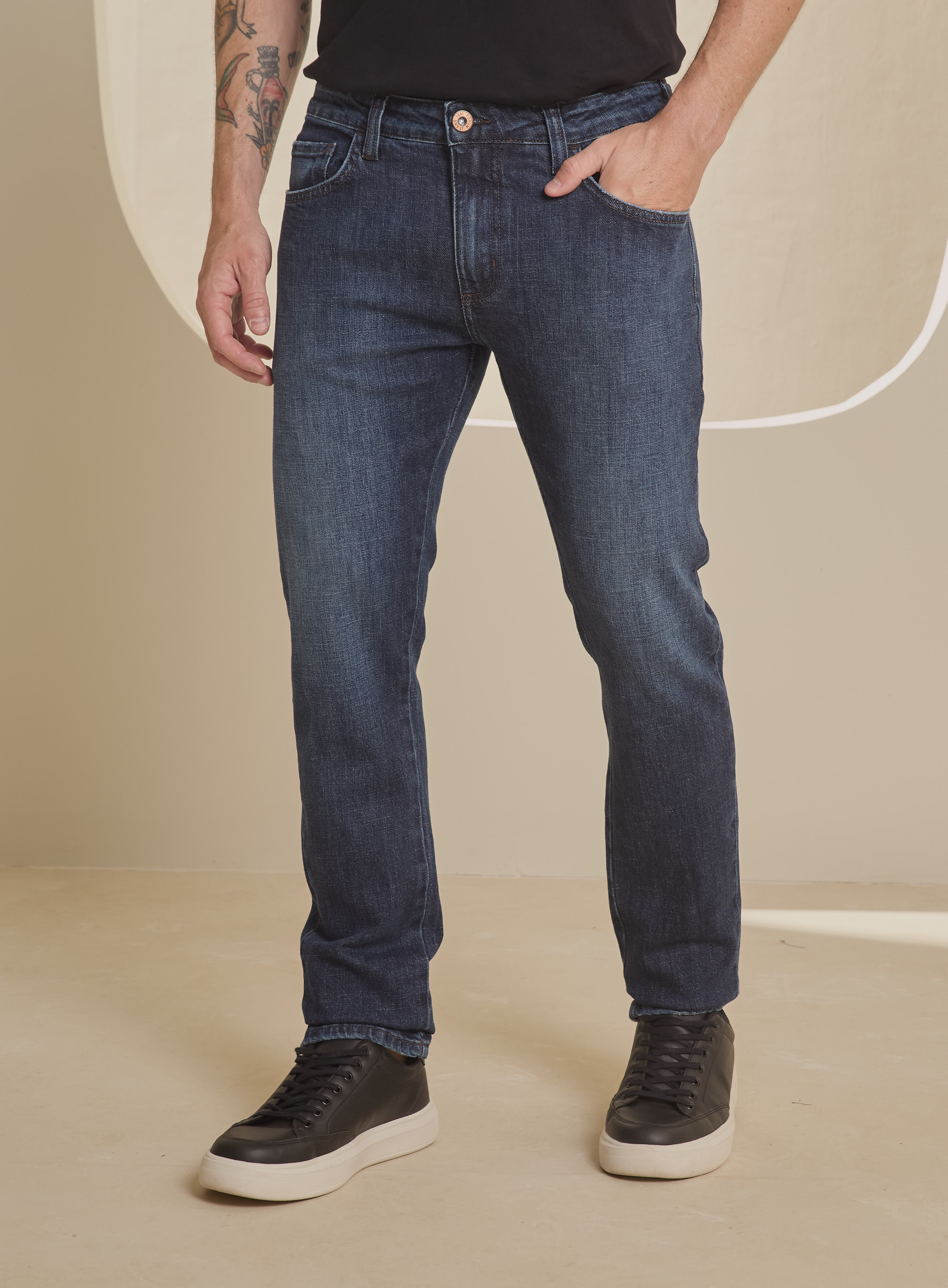 CALÇA JEANS PAUL SLIM 38 INDIGO