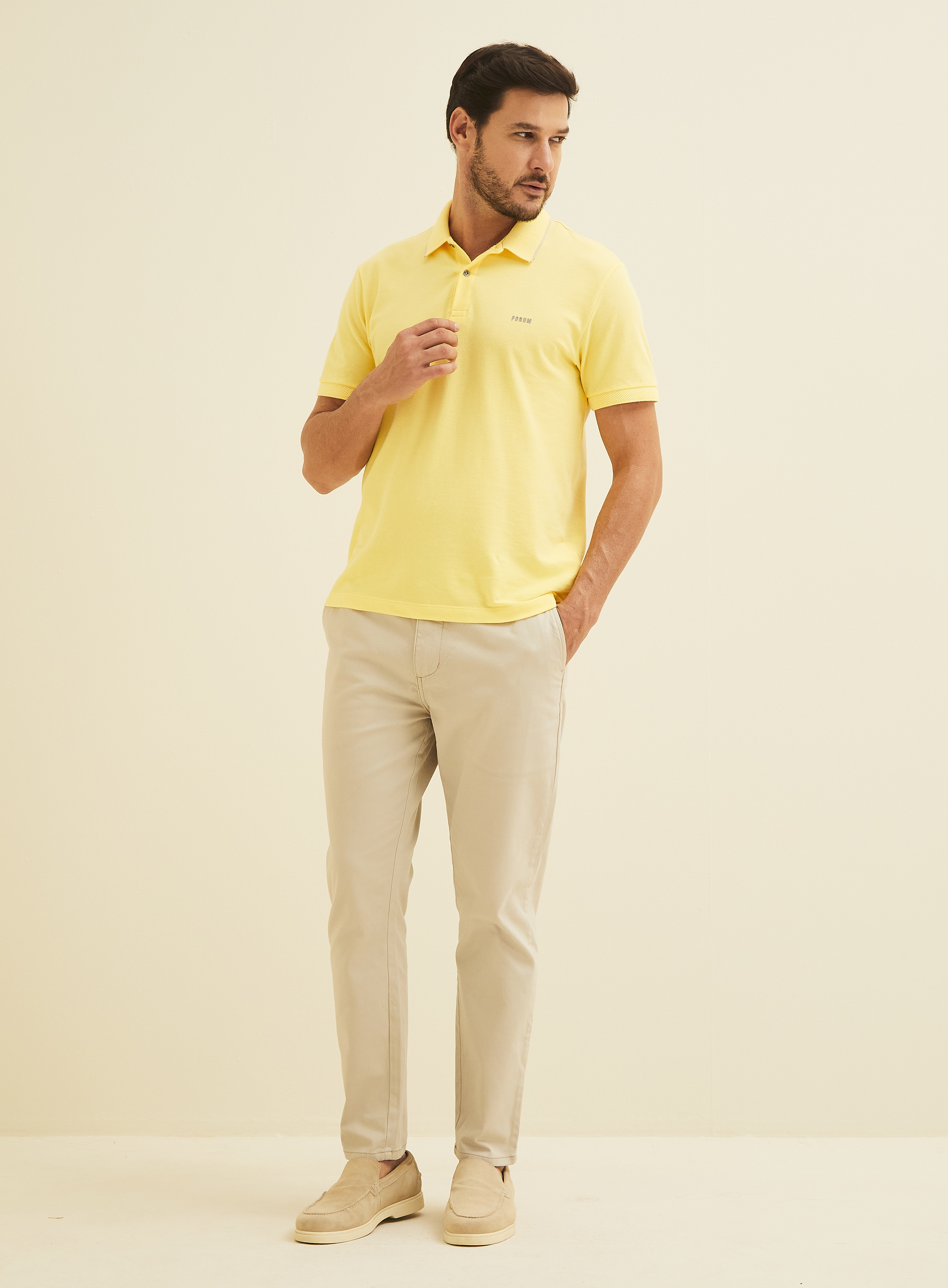 POLO FORUM GG AMARELO CORNISH