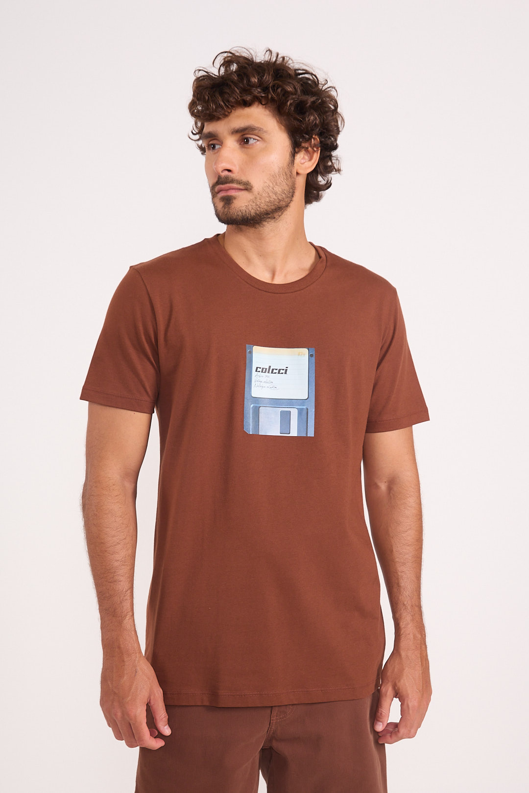 CAMISETA COLCCI GG MARROM TIRAMISU