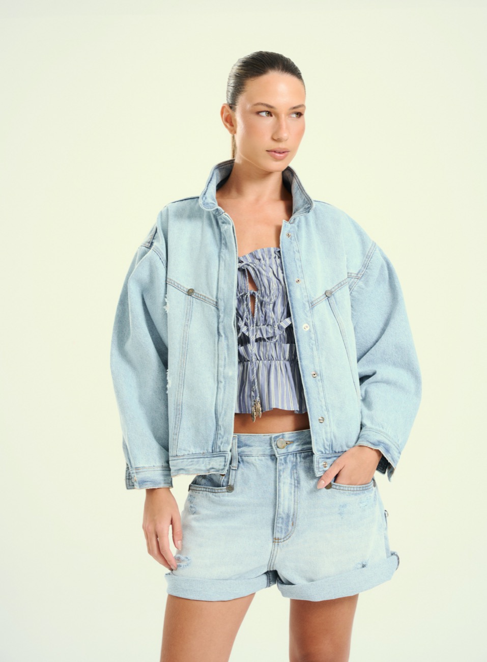 JAQUETA JEANS GG INDIGO