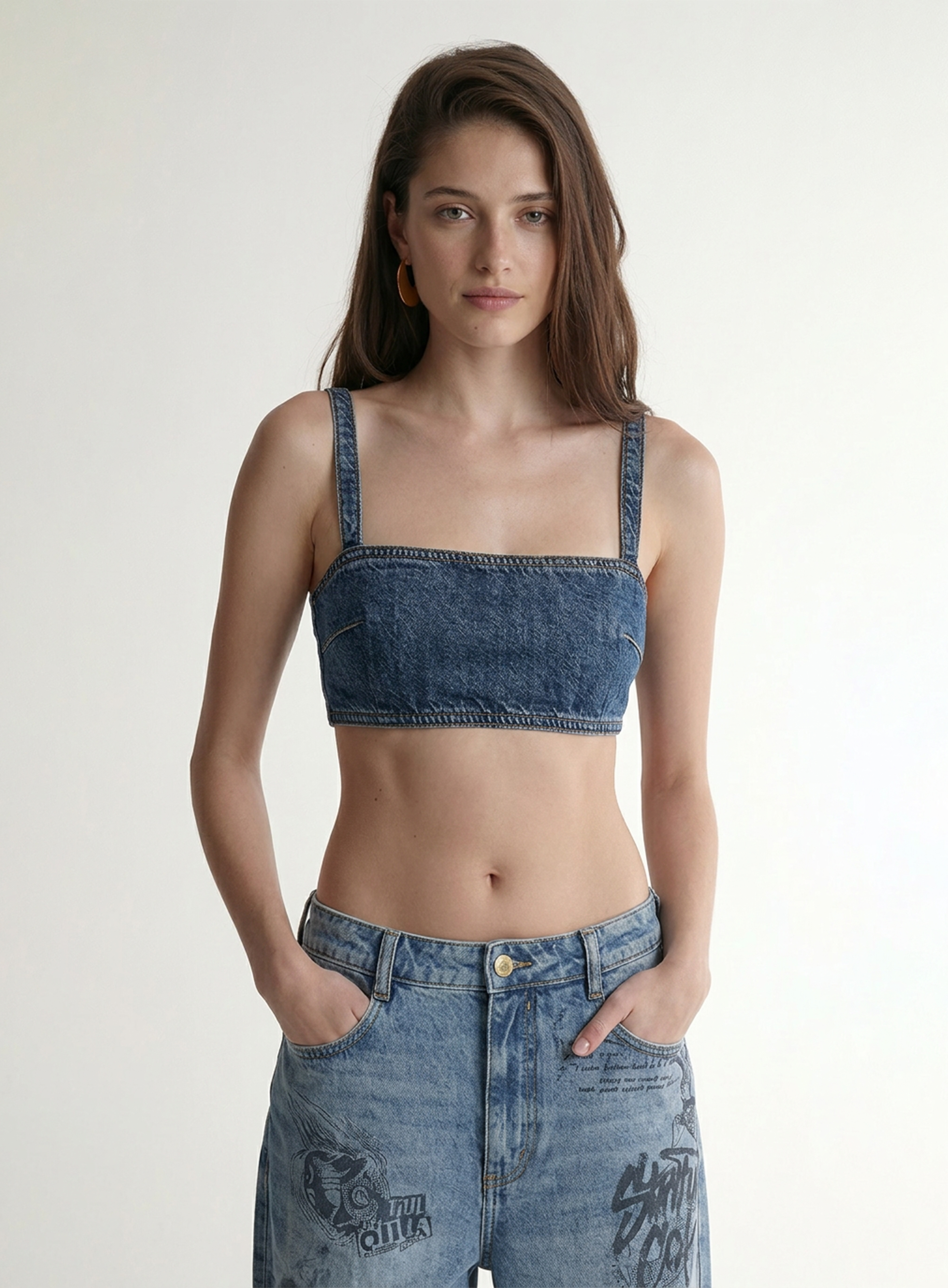TOP JEANS G INDIGO