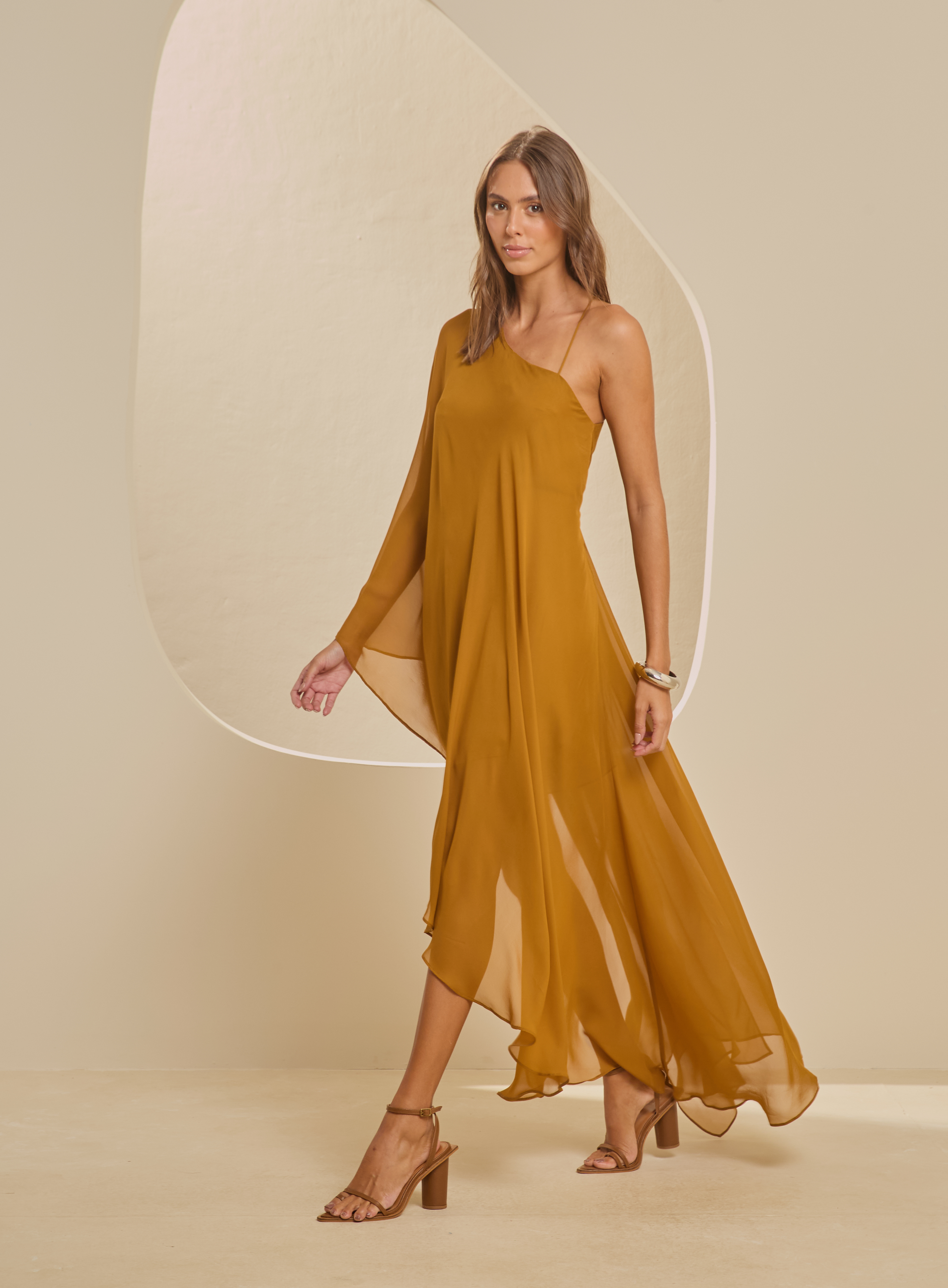 VESTIDO FORUM P MARROM BURNT SU