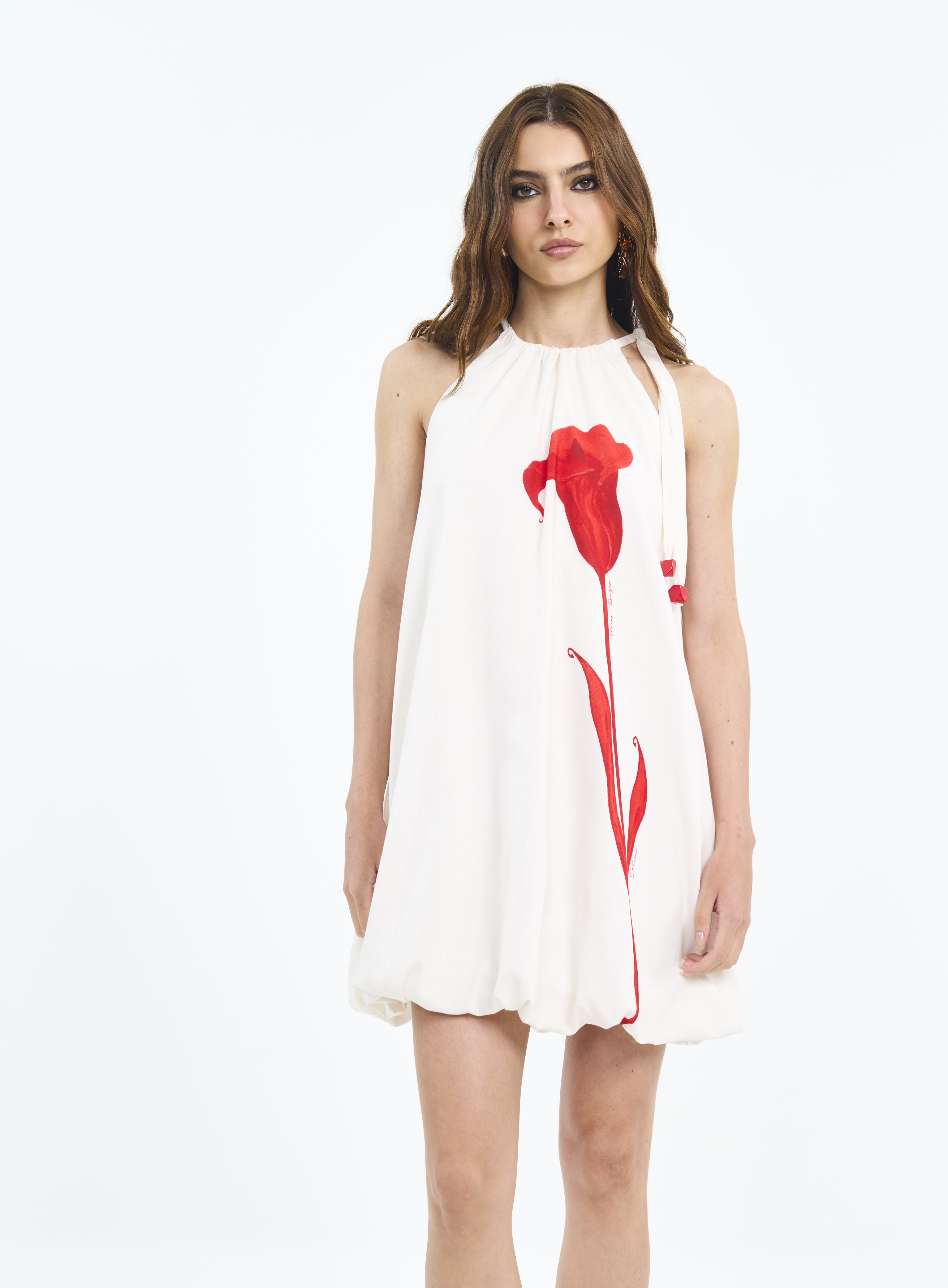 VESTIDO ESTAMPADO M FLEU.CAL.ROU.II