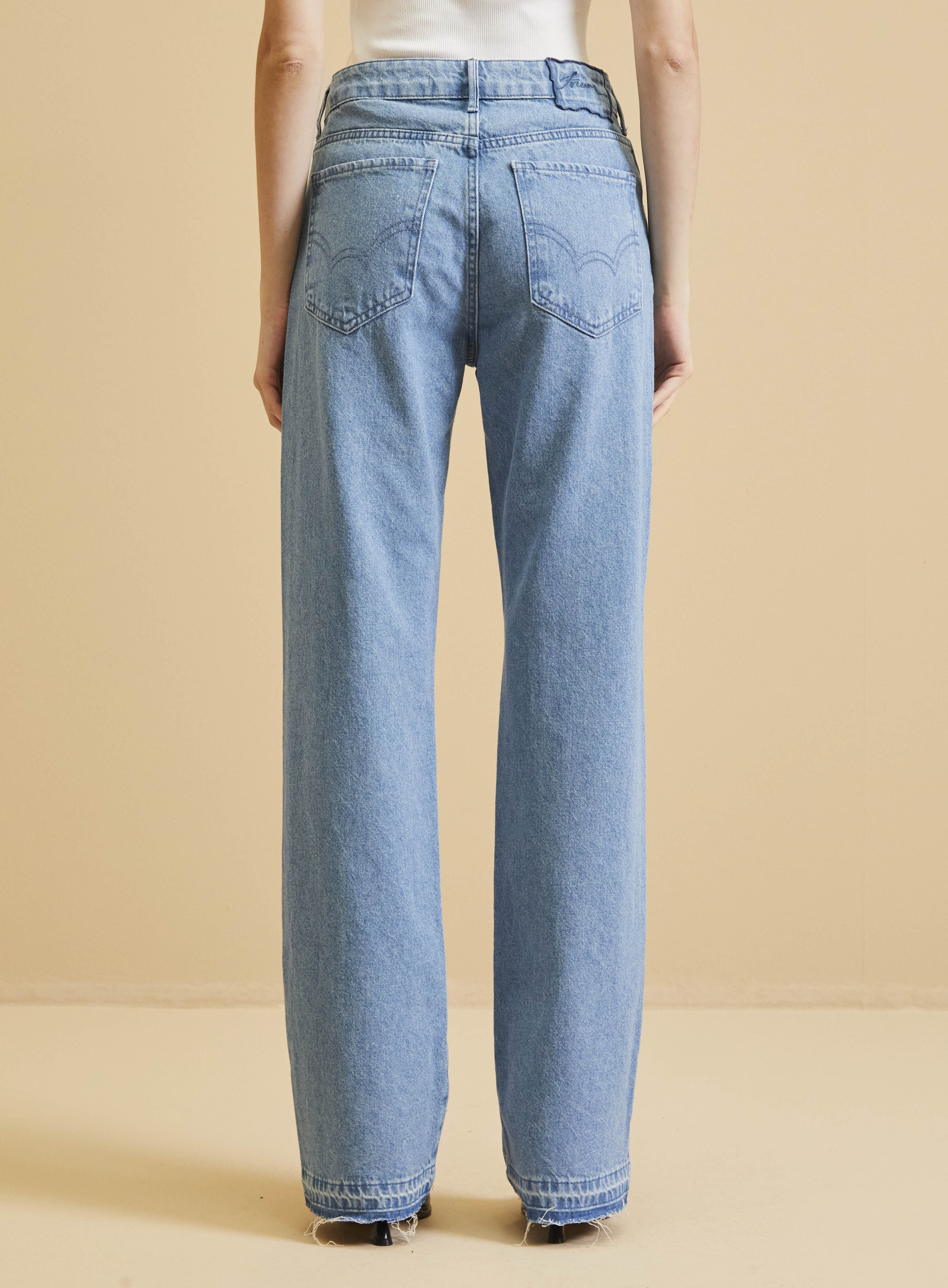CALÇA JEANS RAQUEL WIDE LEG 38 INDIGO