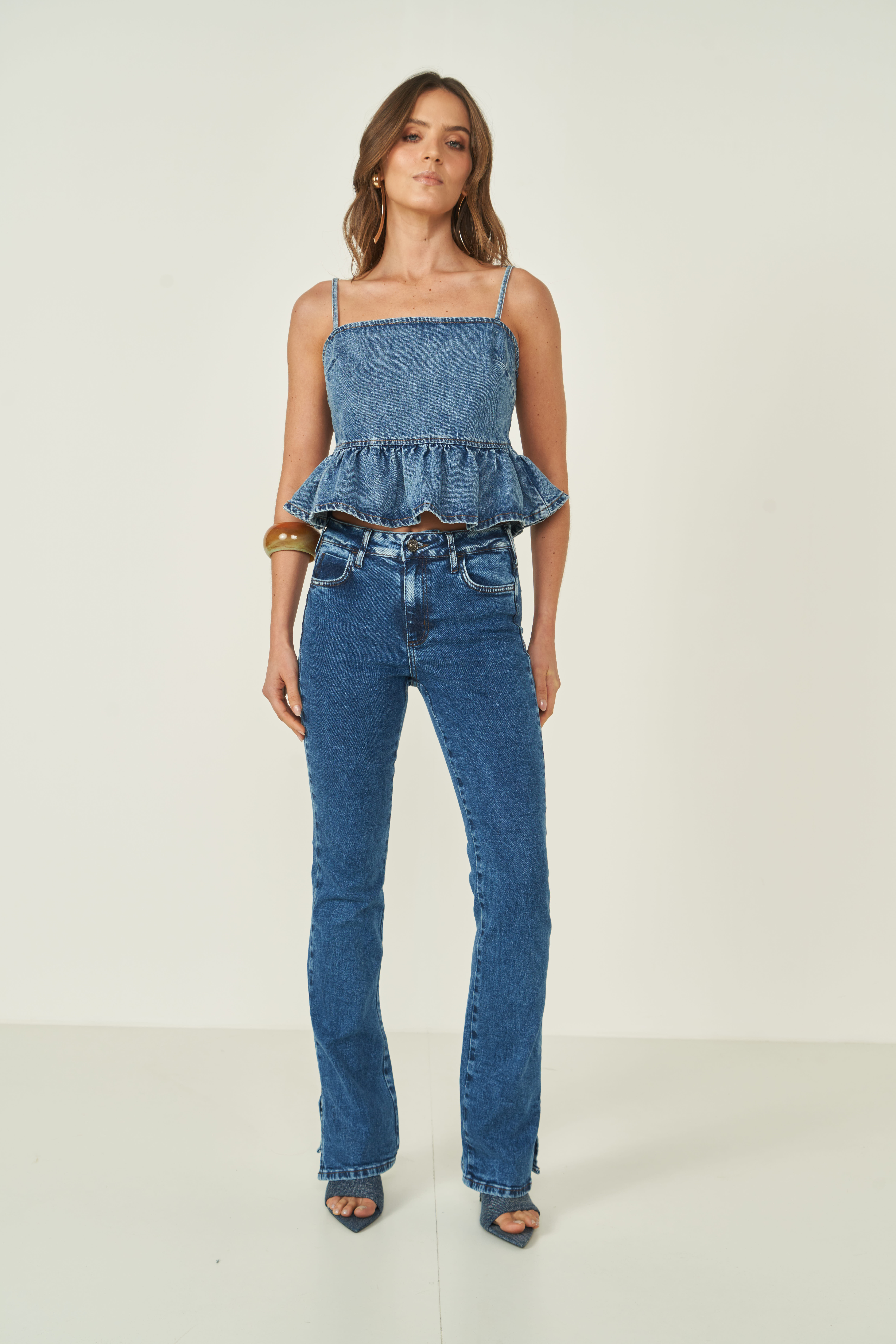CALÇA JEANS NOVA YORK RETA 42 INDIGO