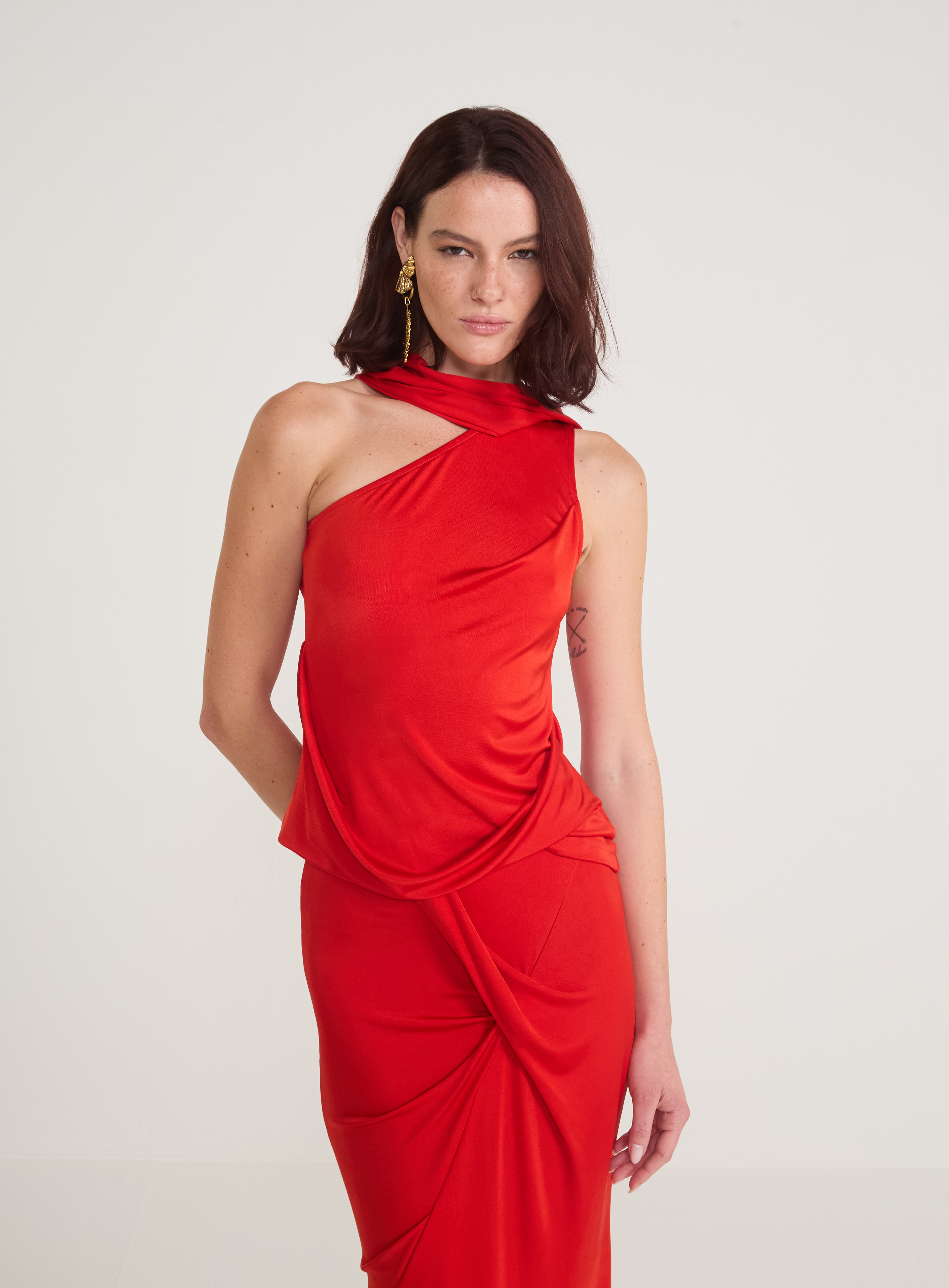 BLUSA COLCCI G VERMELHO SPARKL