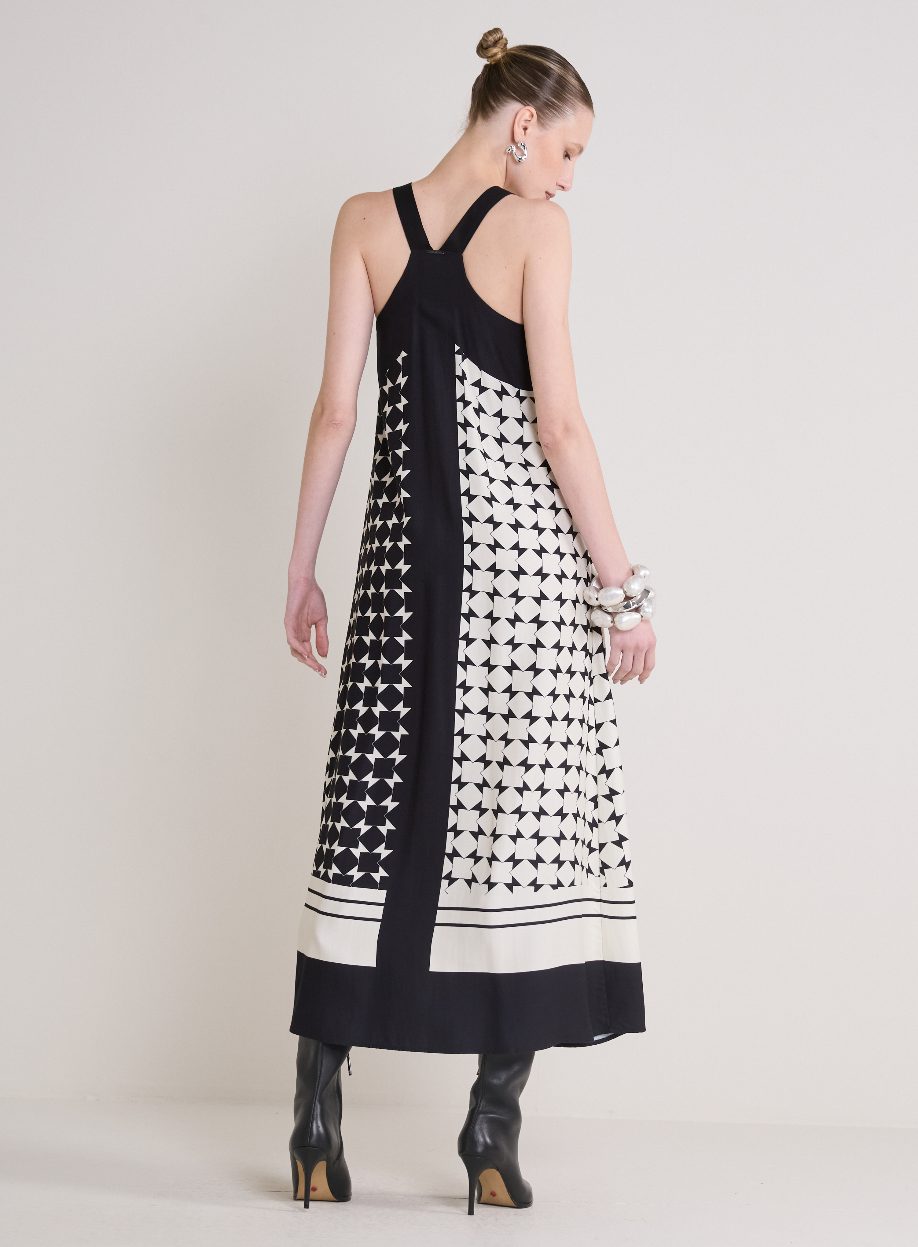 VESTIDO ESTAMPADO P BLOCK PATTERN