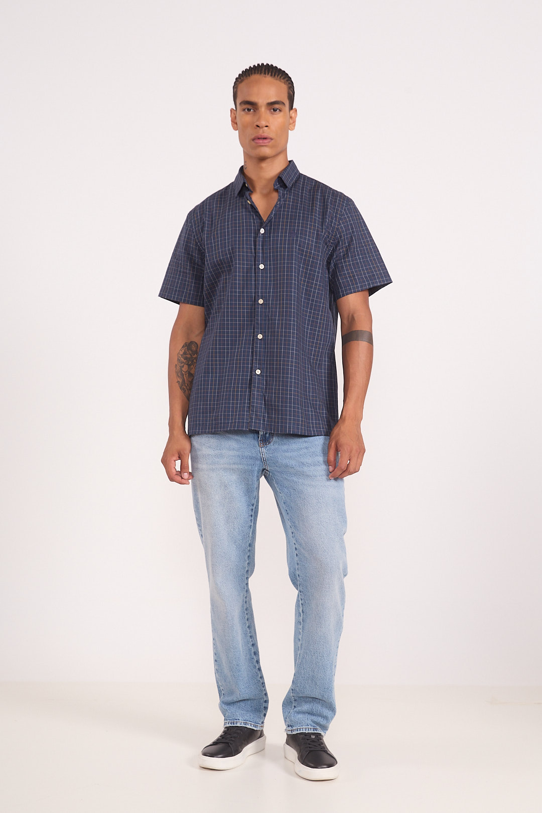 CALÇA JEANS RETA 44 INDIGO