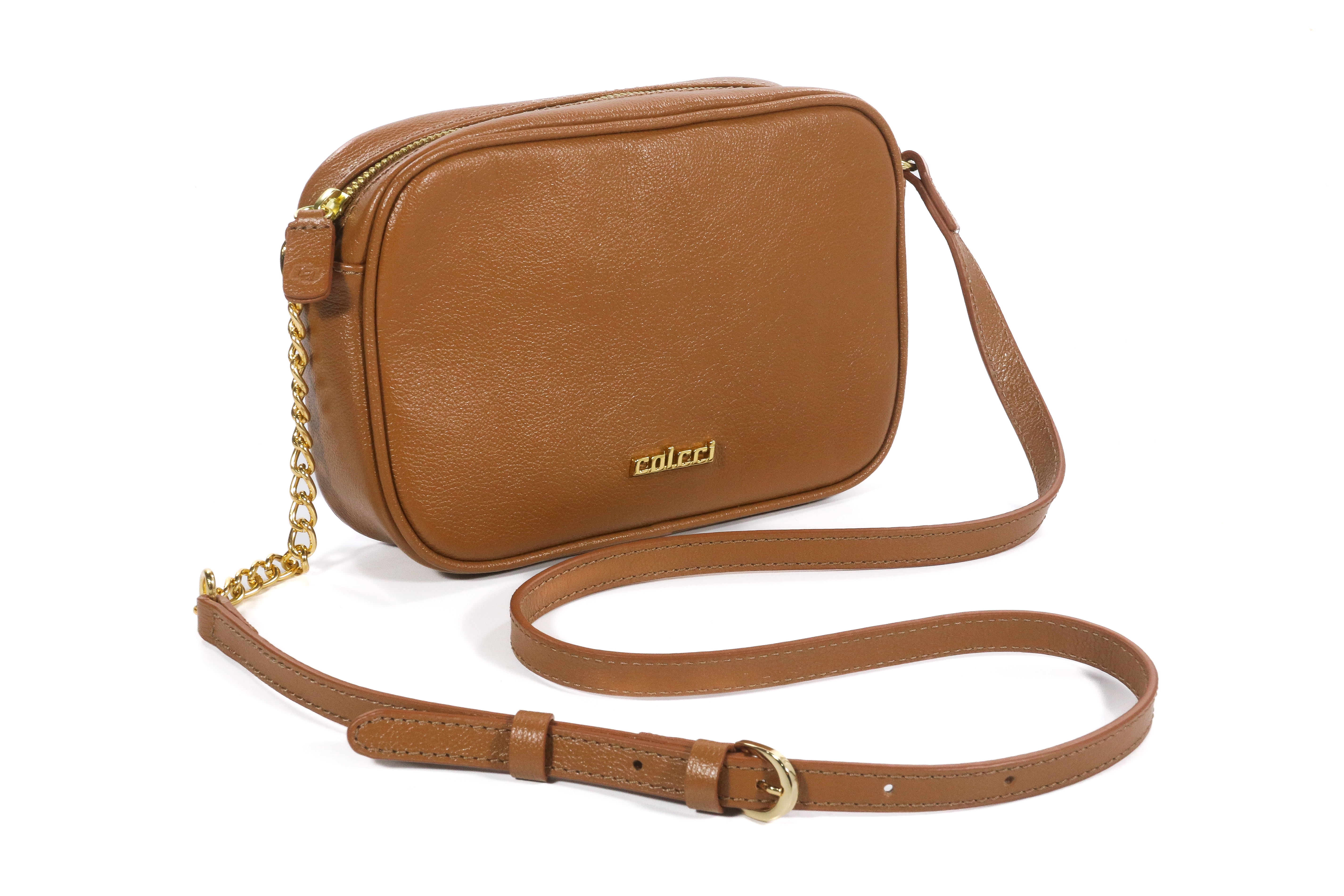 BOLSA  COLCCI CAMERA BAG COURO U PRETO