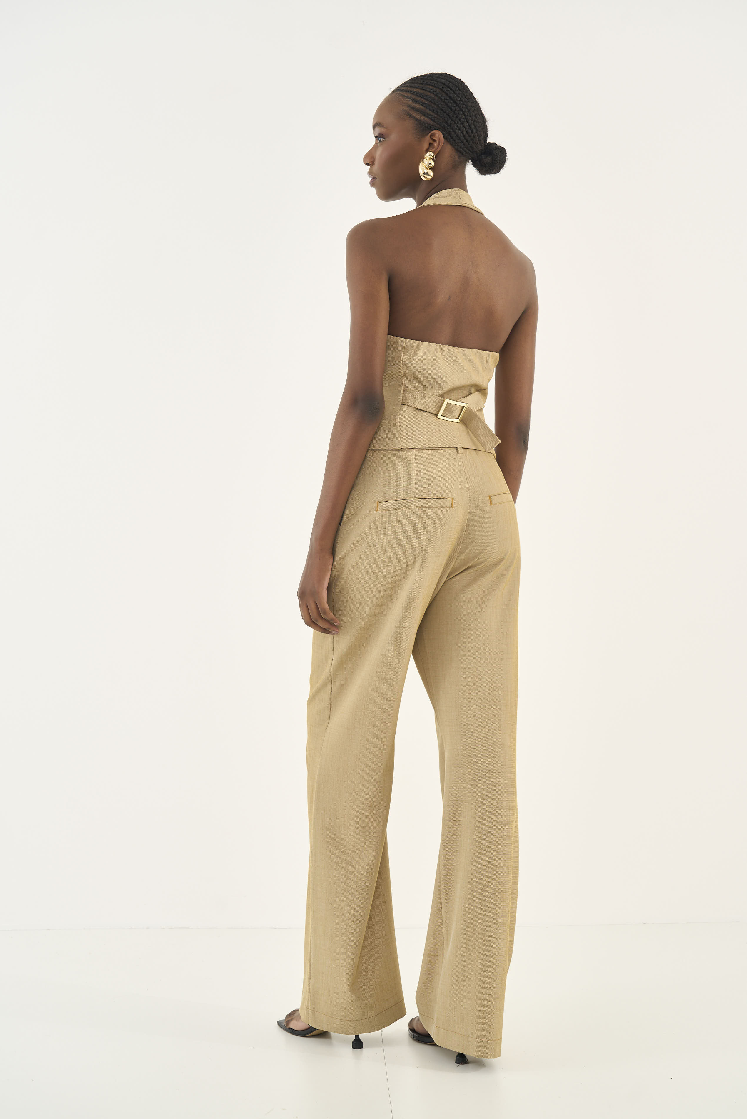 CALÇA COLCCI M MARROM/OFF