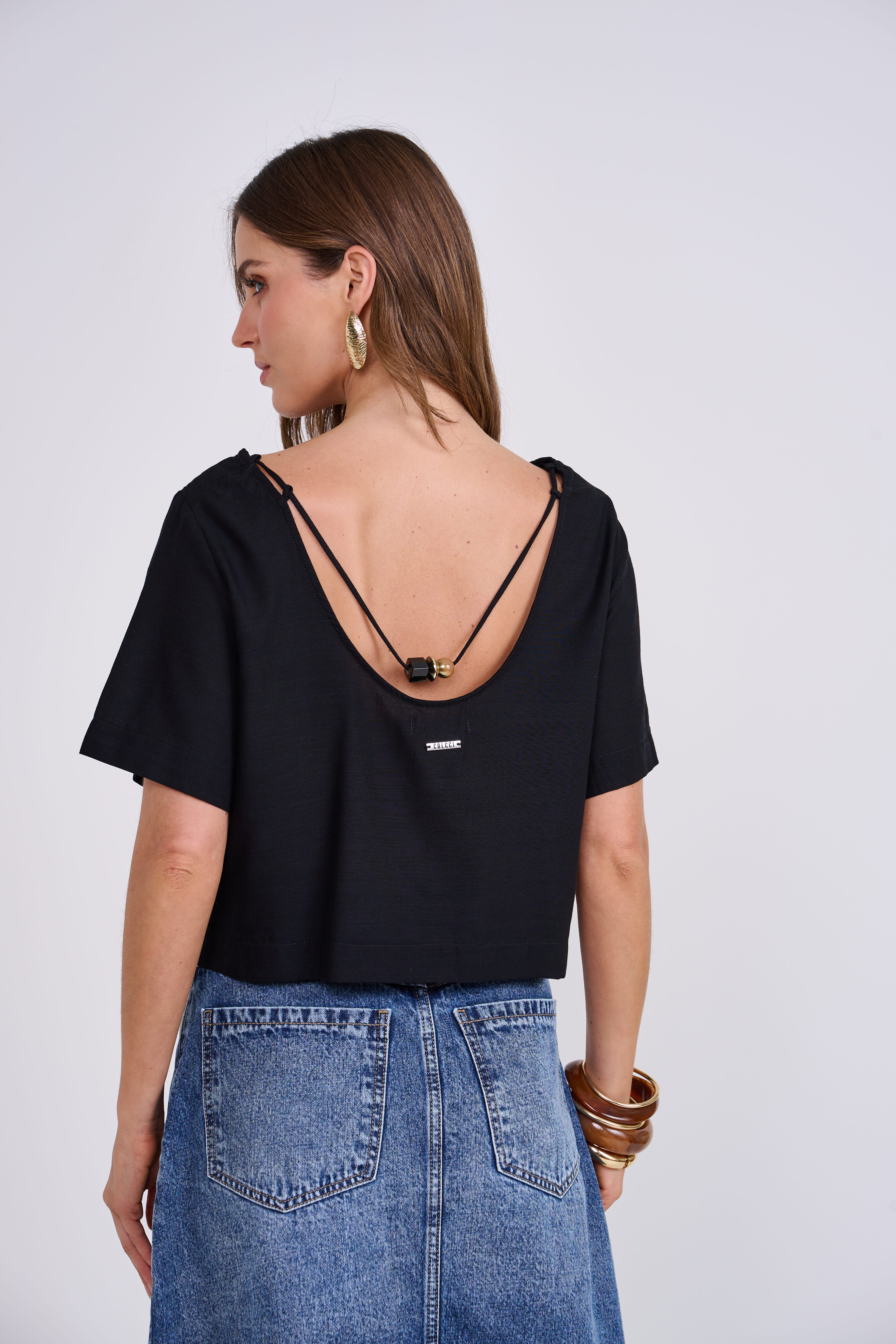 BLUSA COLCCI G PRETO