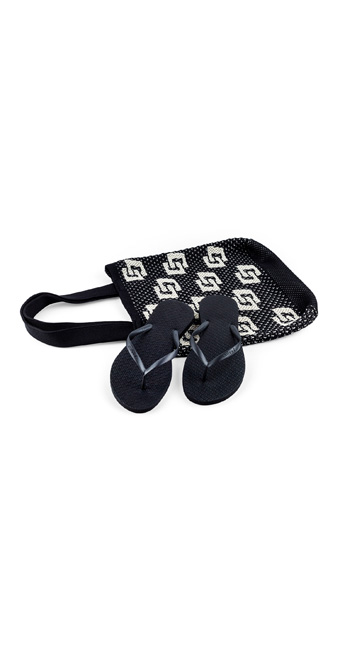CHINELO C/ BOLSA NA COR DO CHINELO. 33-34 PRETO