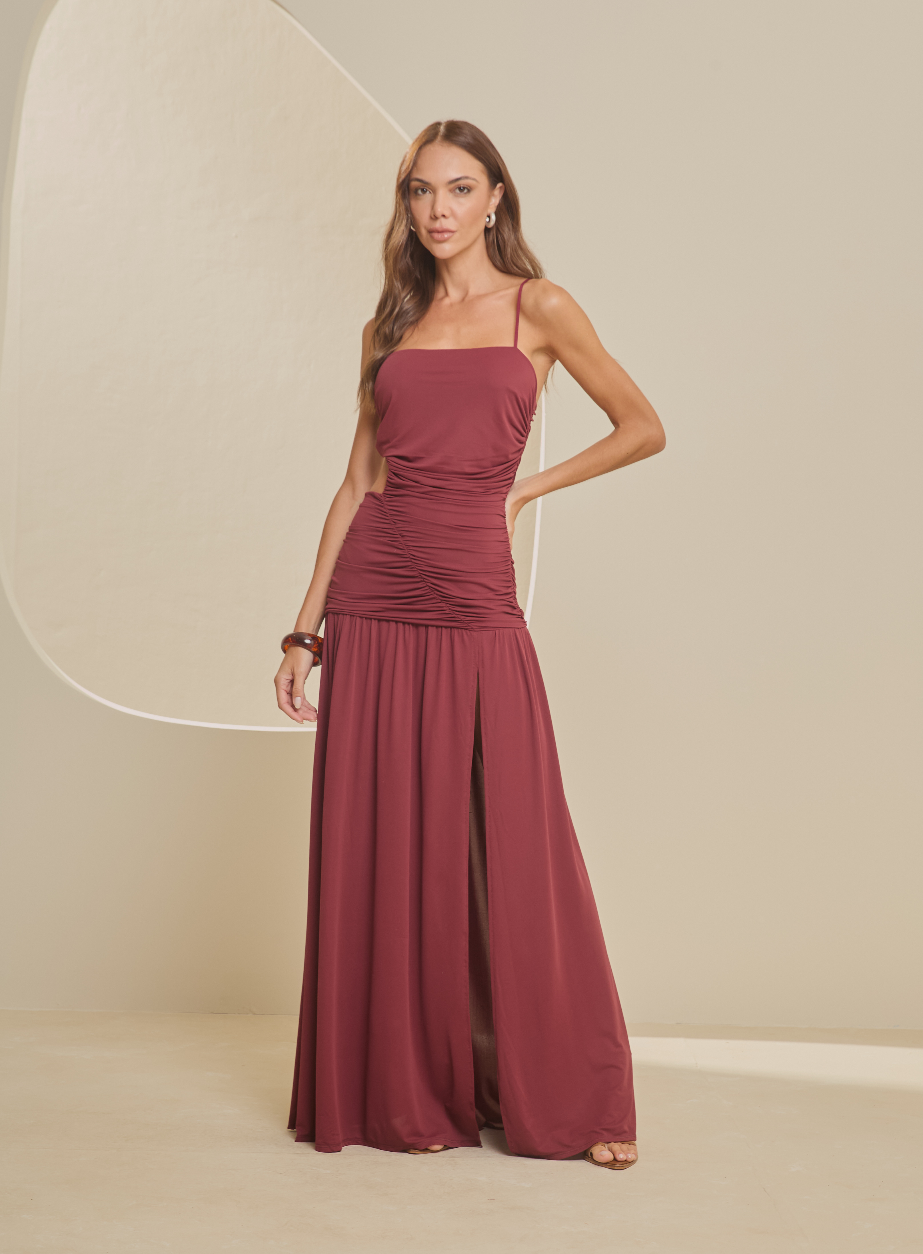 VESTIDO TULE M VERMELHO MARANH