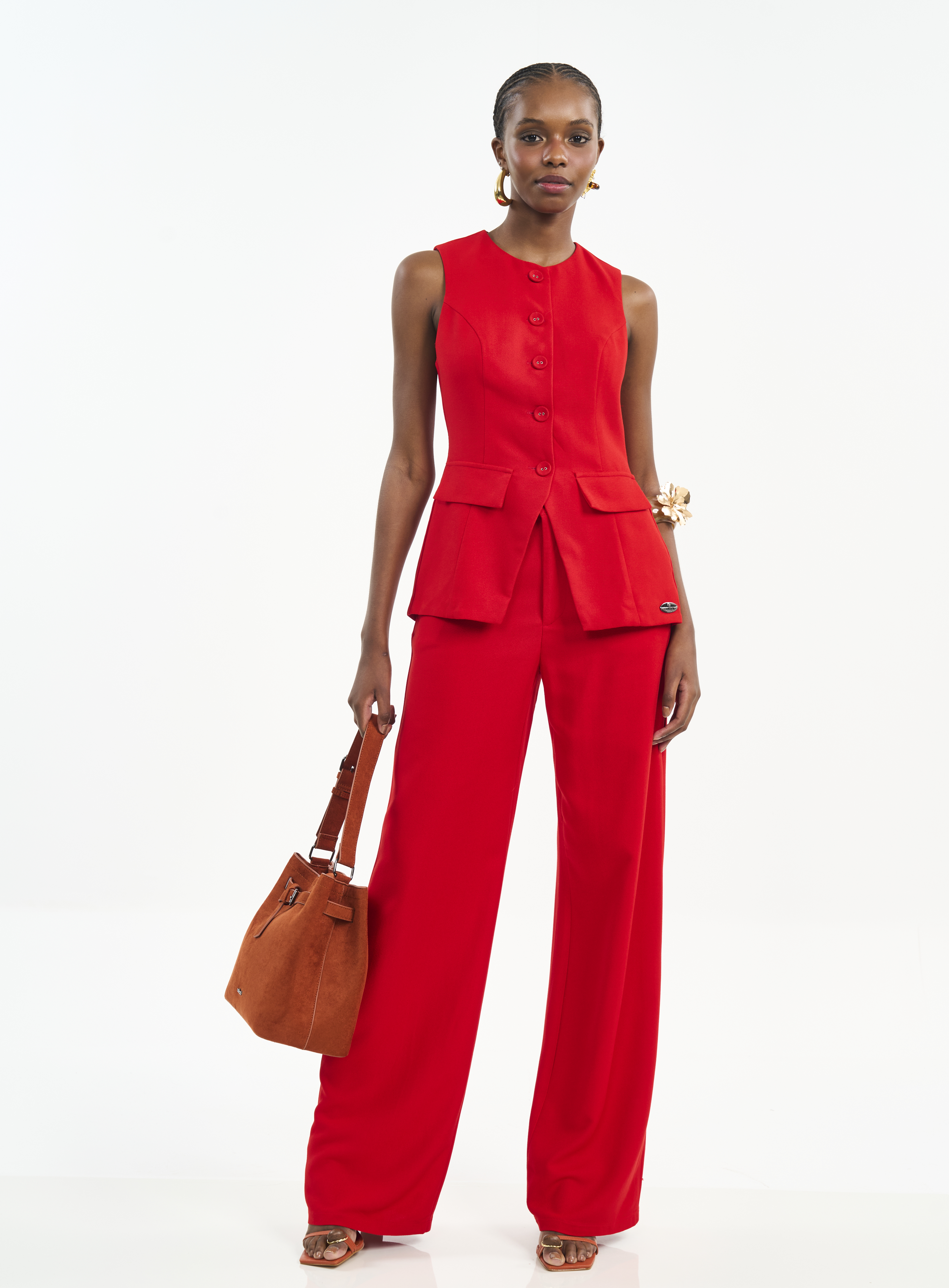 CALÇA COLCCI P VERMELHO SPARKL