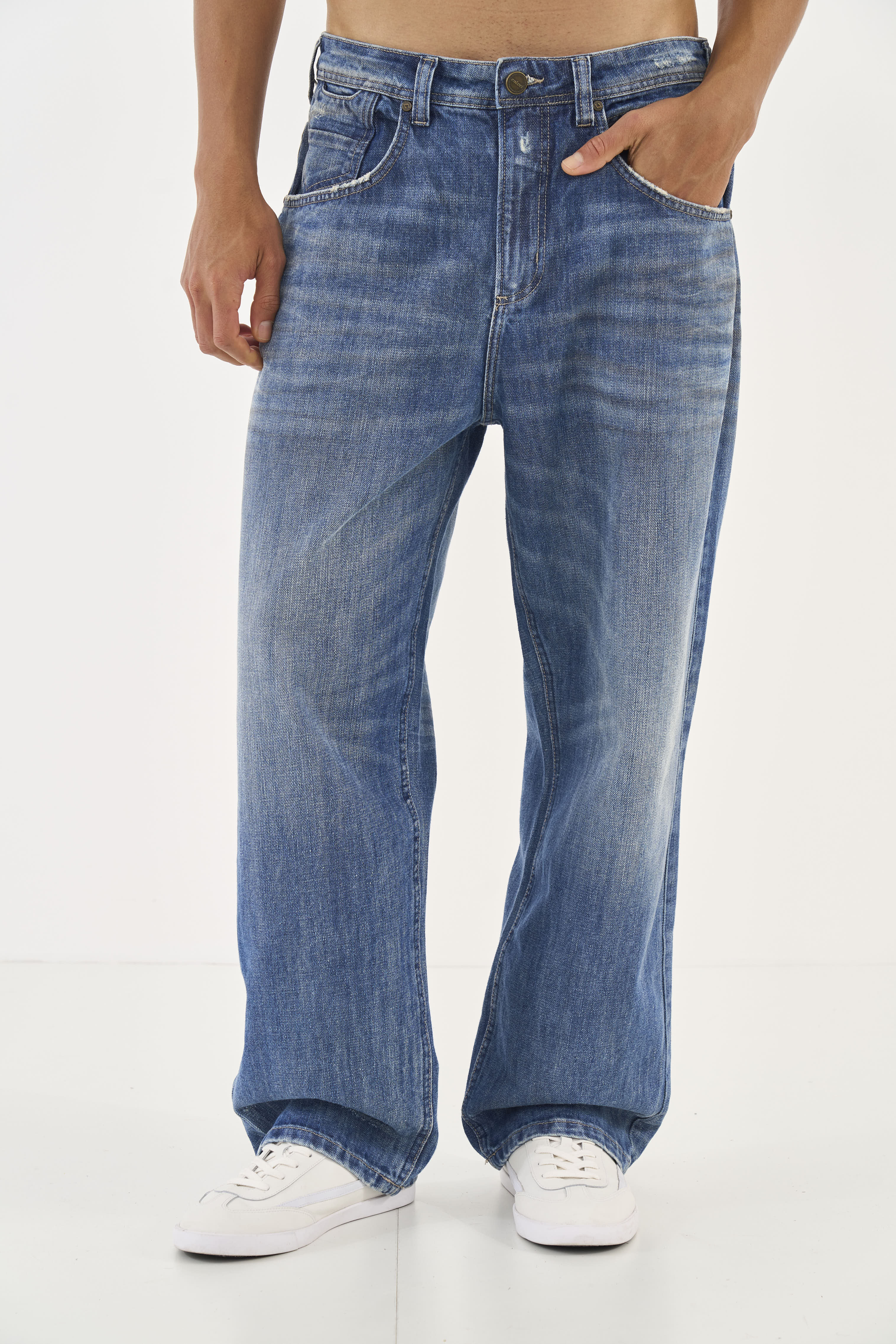 CALÇA JEANS LOOSE 38 INDIGO