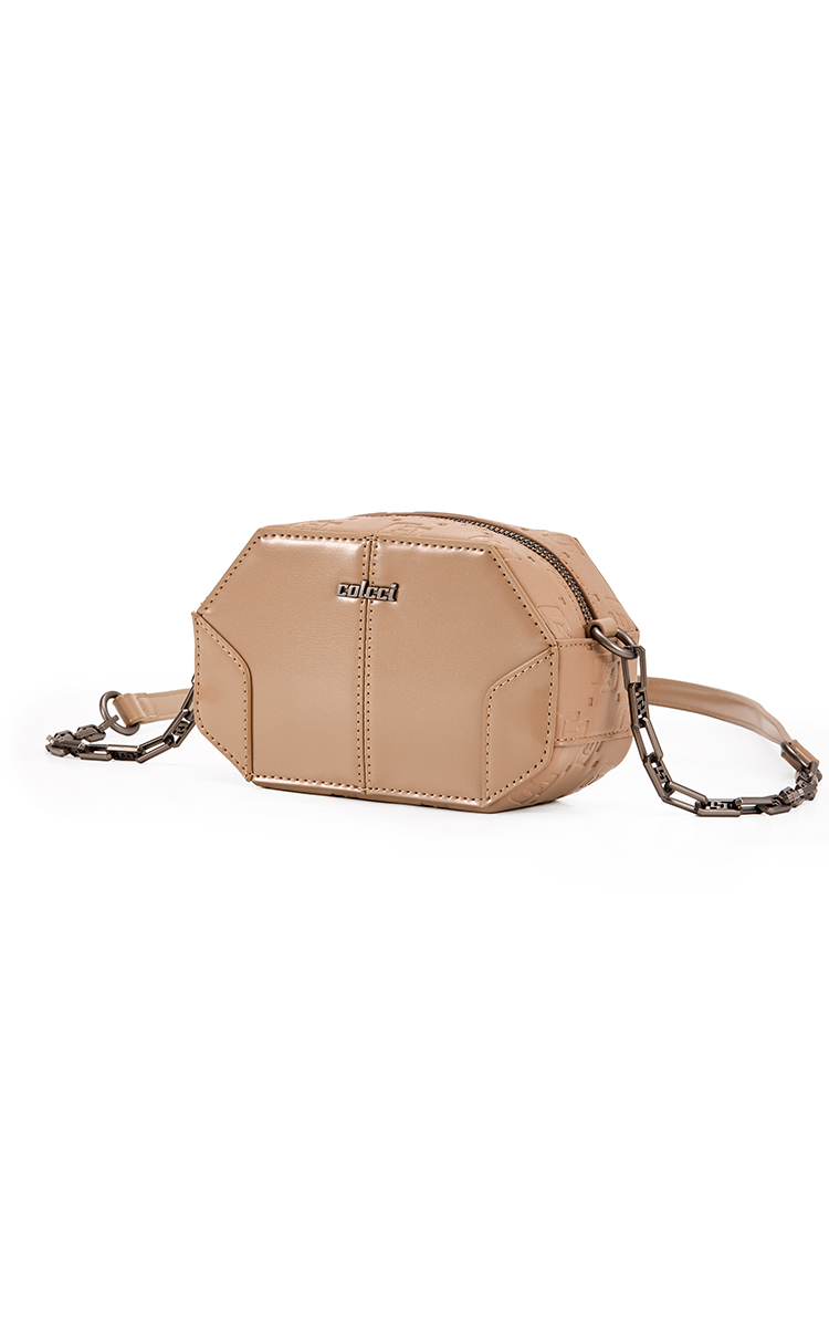 BOLSA COLCCI FEM CAMERA BAG BRAND U CARAMELO