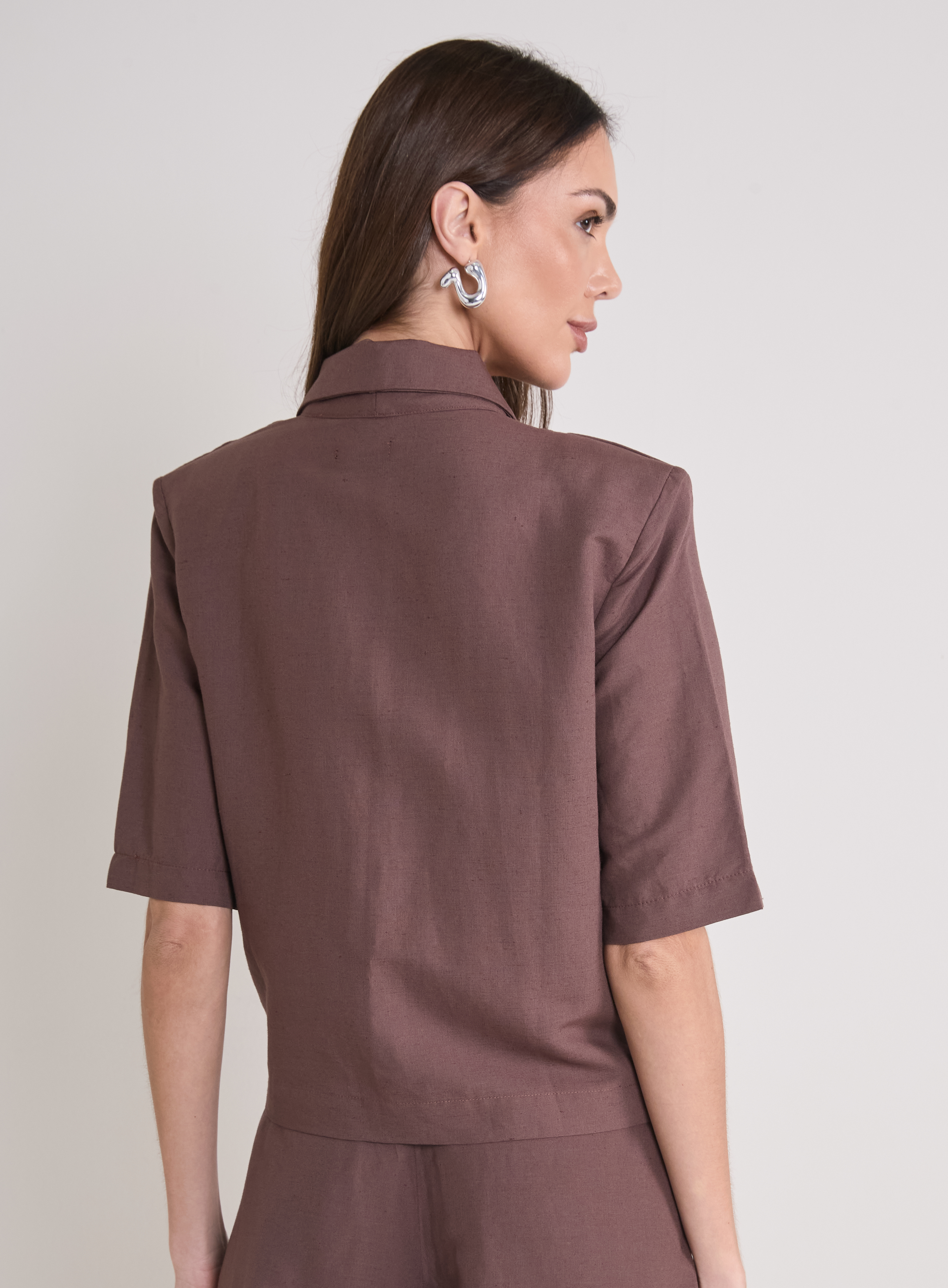 BLAZER LINHO M MARROM BROWN SONG