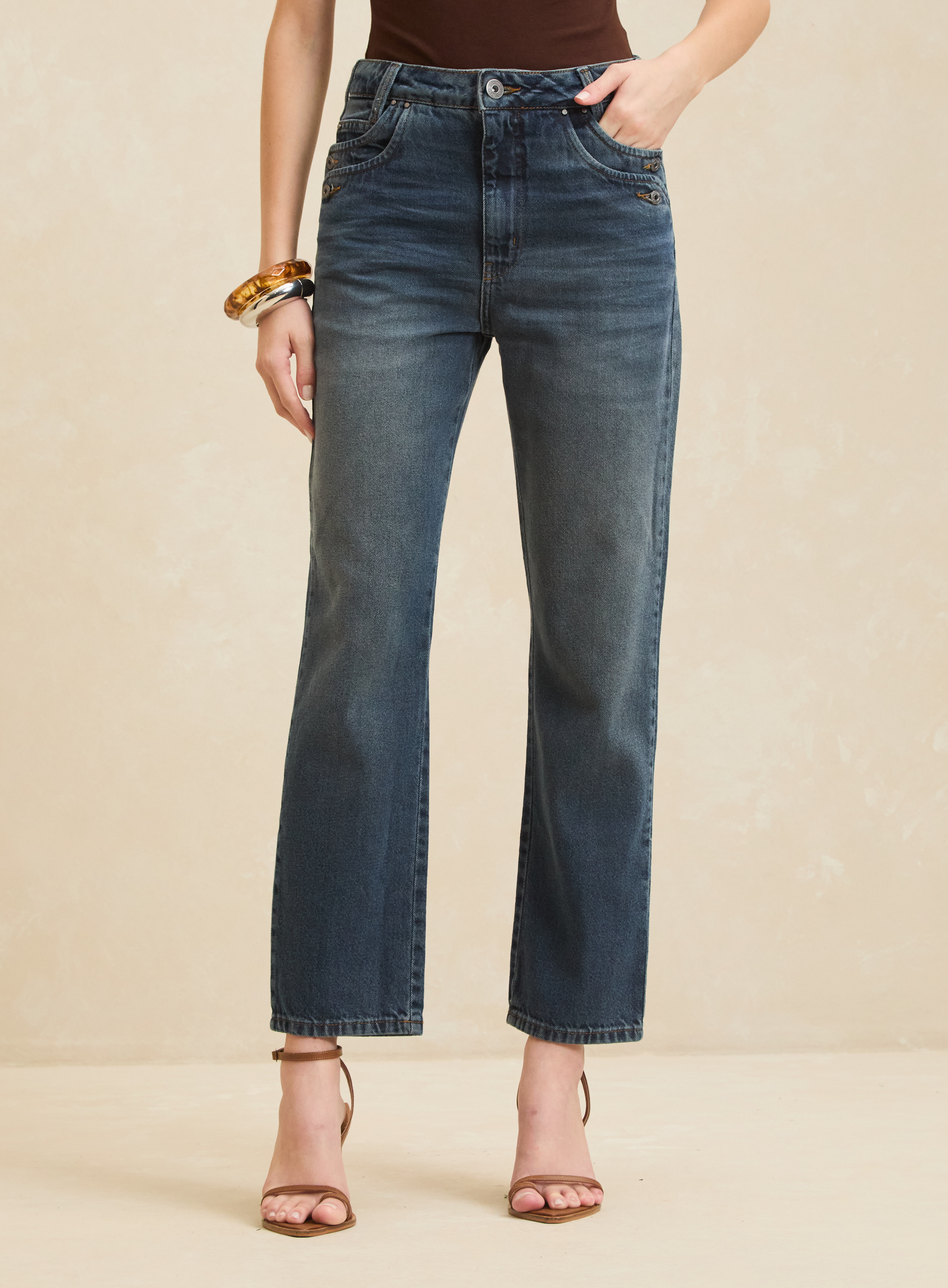 CALÇA JEANS NADIA 36 INDIGO