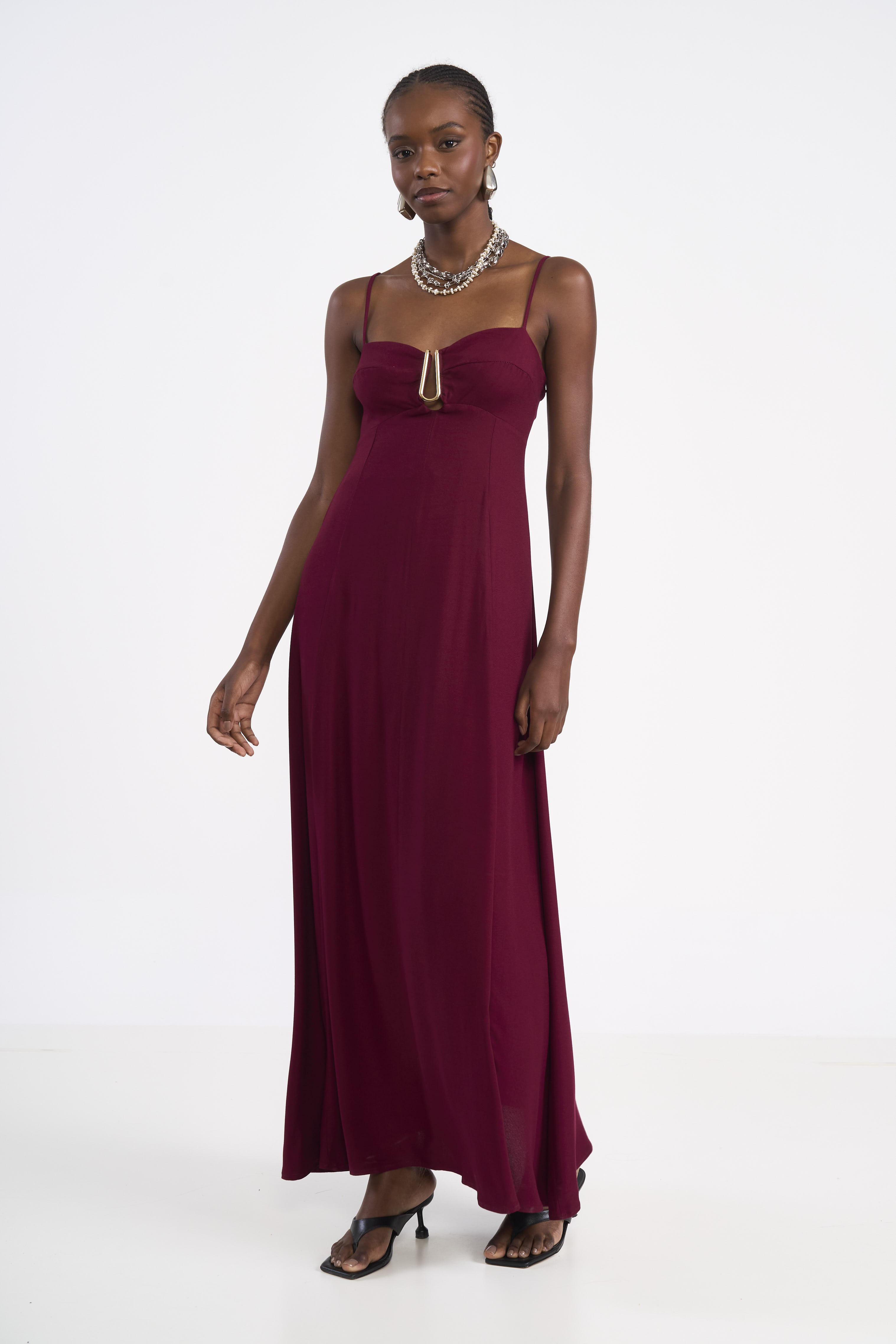 VESTIDO COLCCI P BORDO BLOODSTON