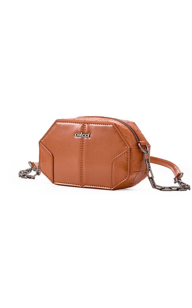 BOLSA COLCCI FEM CAMERA BAG BRAND U CARAMELO