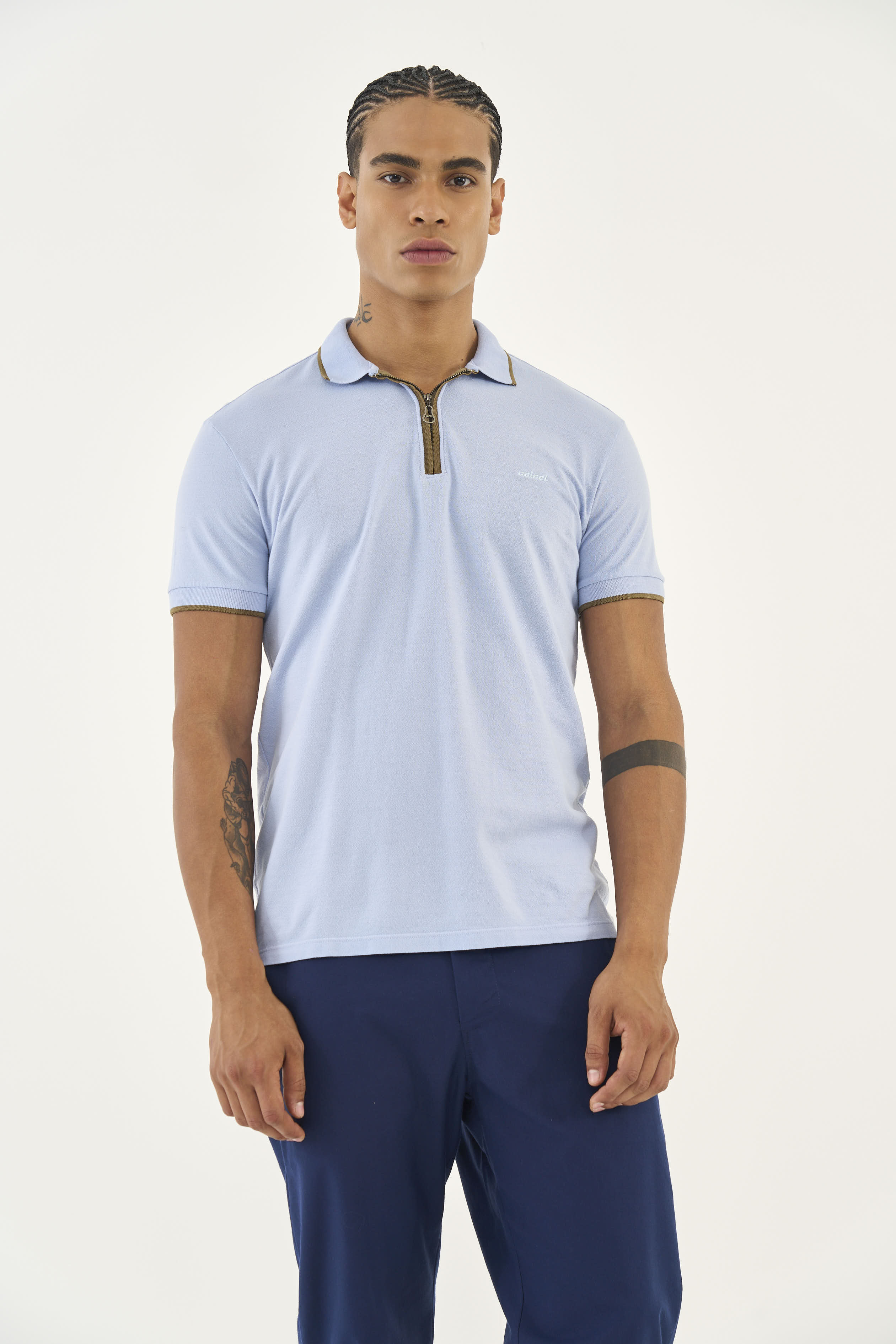 POLO COLCCI G AZUL CASHMERE