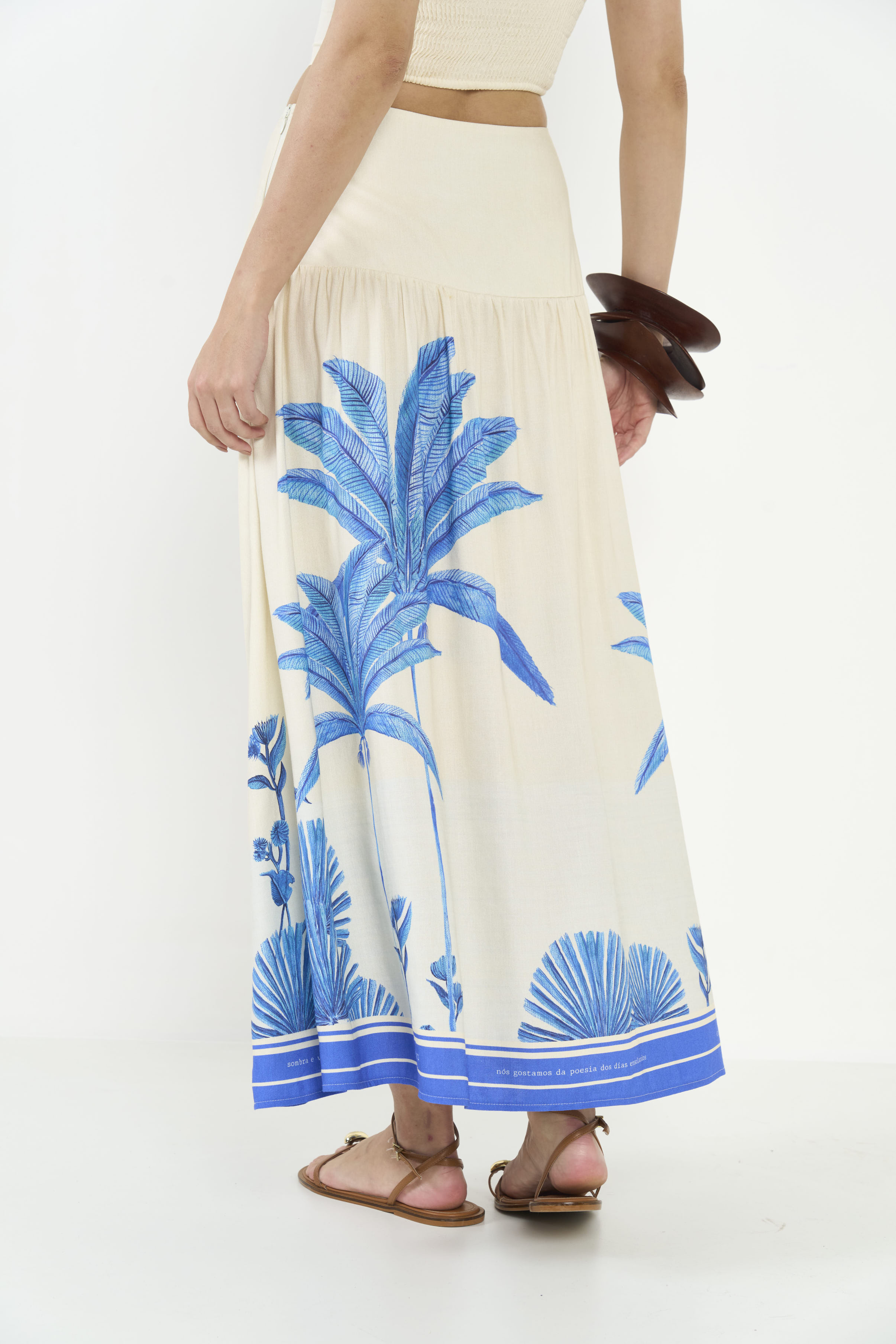 SAIA LINHO ESTAMPADA G SELVA II