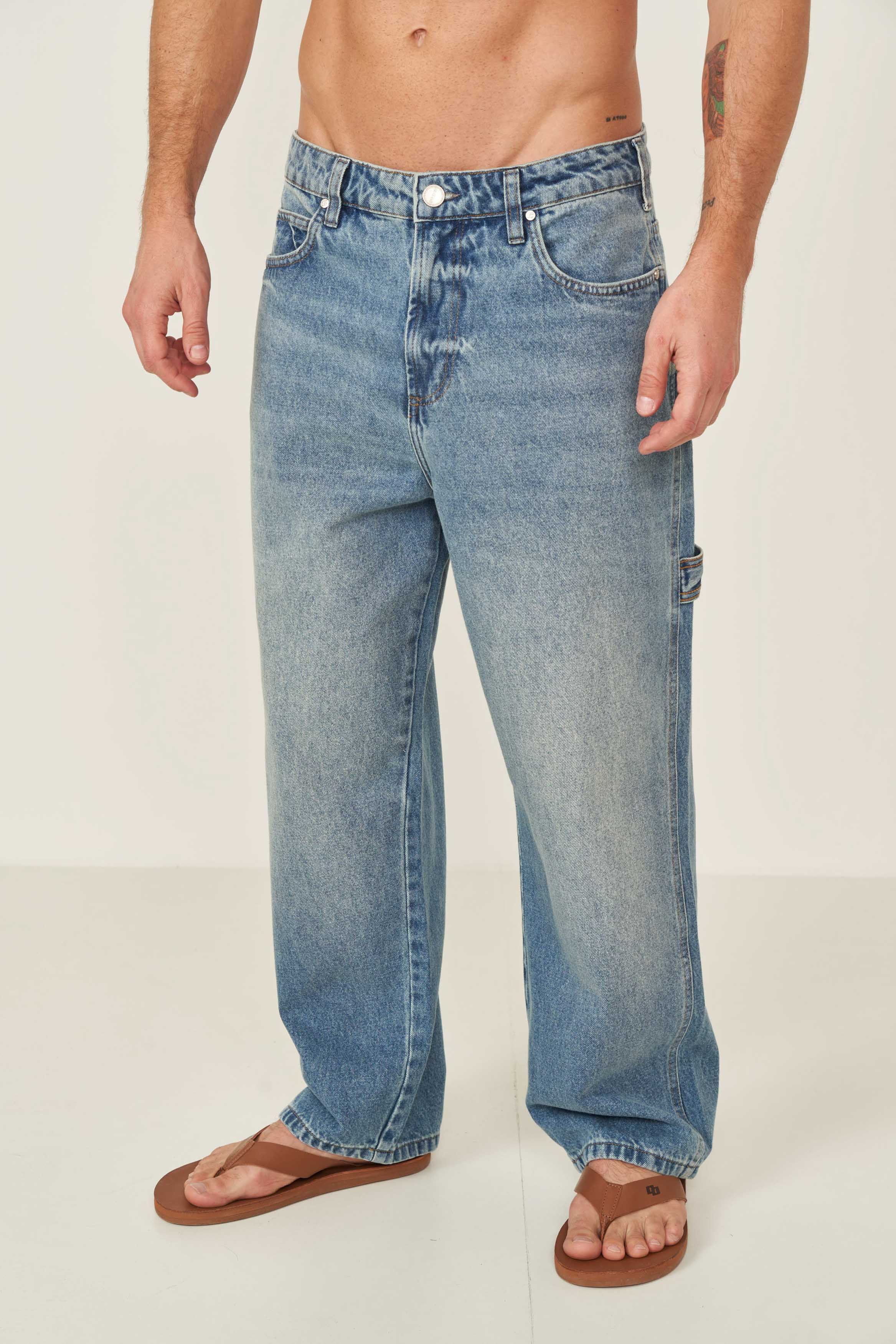 CALÇA JEANS LOOSE 42 INDIGO