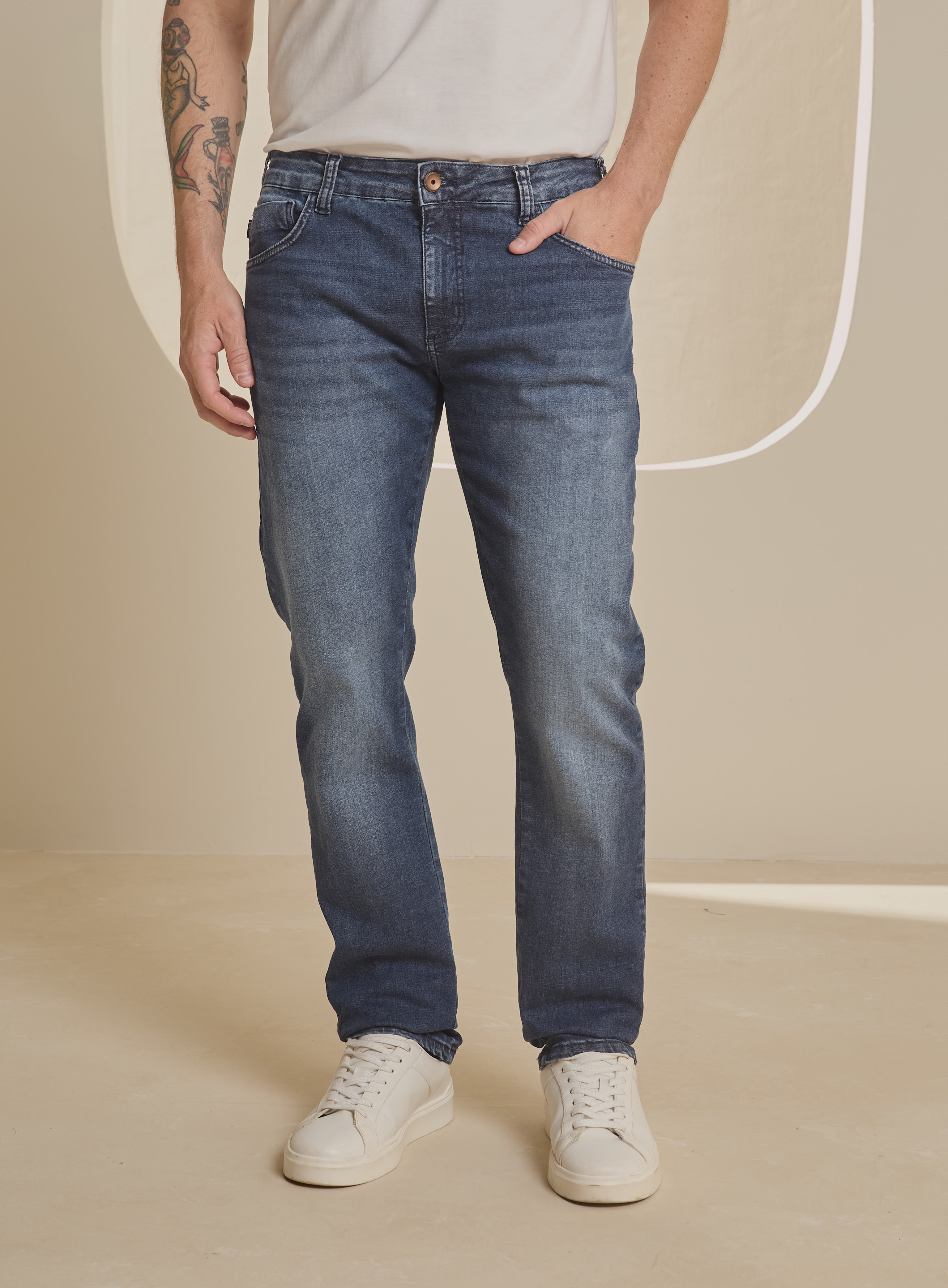 CALÇA JEANS PAUL SLIM 40 INDIGO