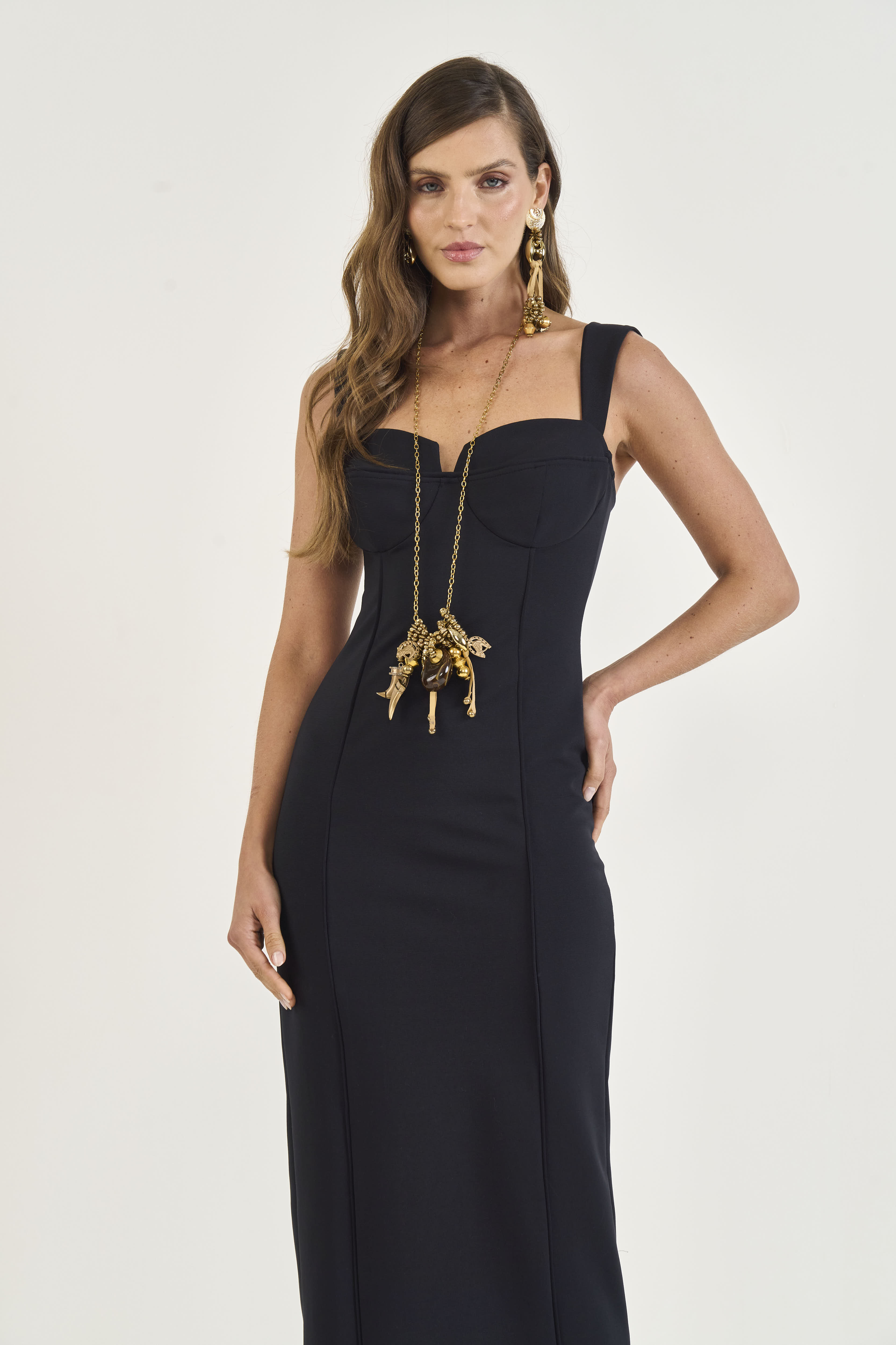 VESTIDO COLCCI GG PRETO
