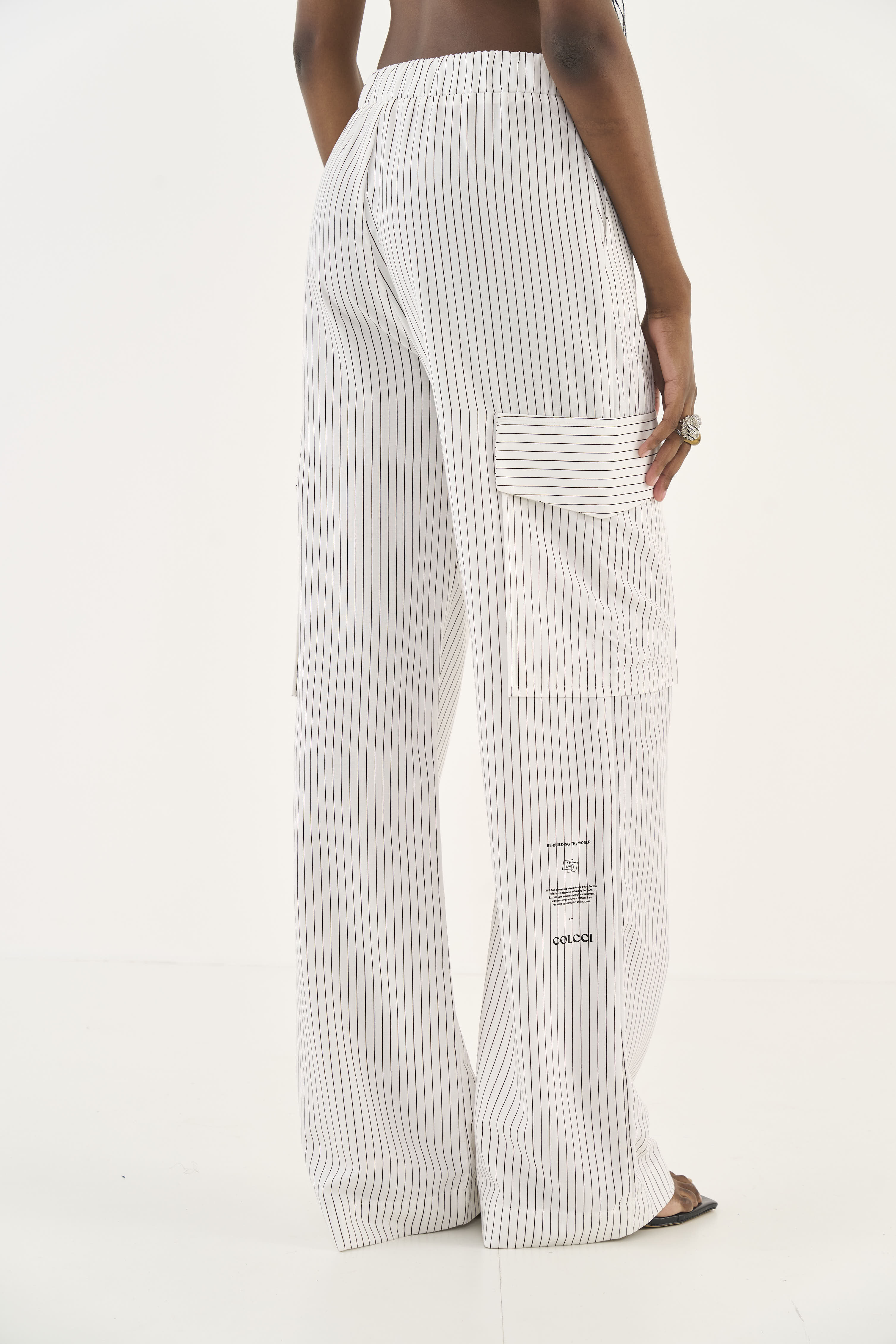 CALÇA ESTAMPADA M LIST.NOBUCK