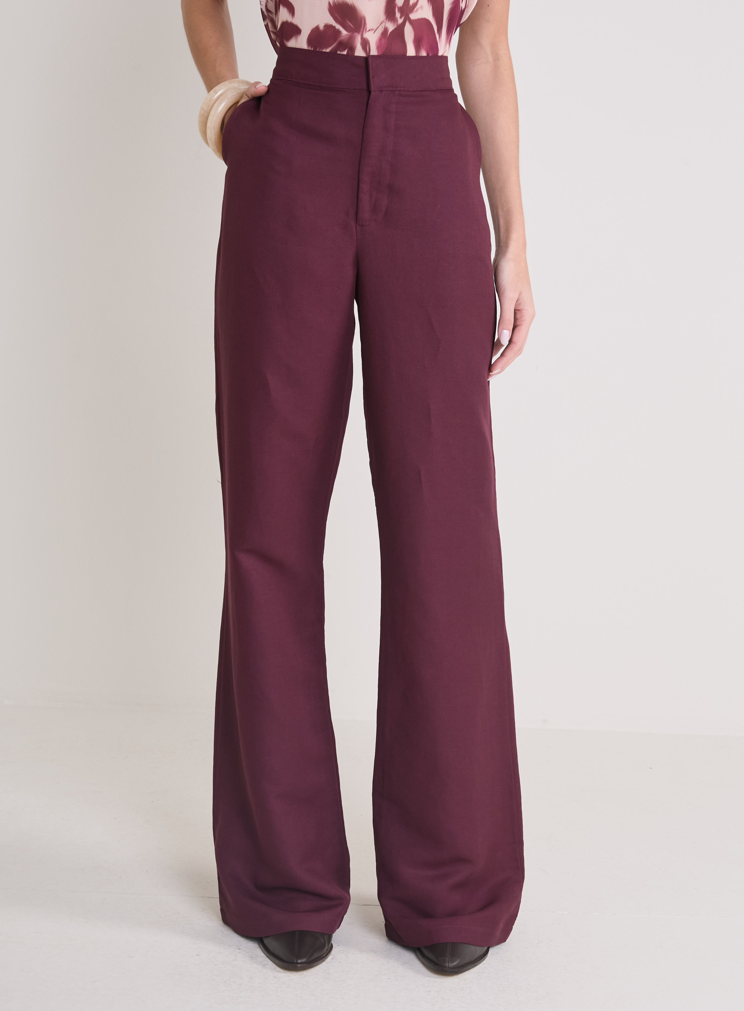 CALÇA LINHO P BORDO DATE