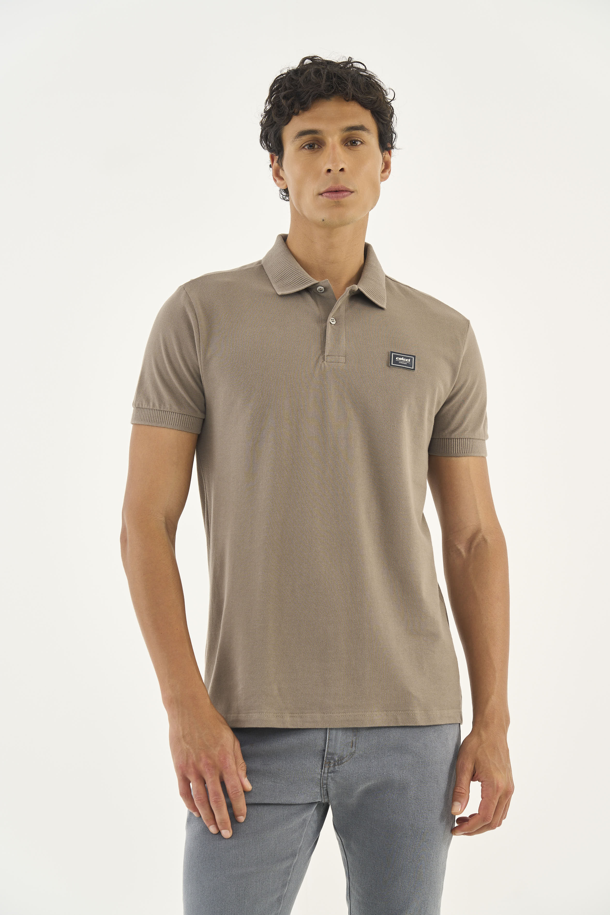 POLO COLCCI G BEGE CINZAS
