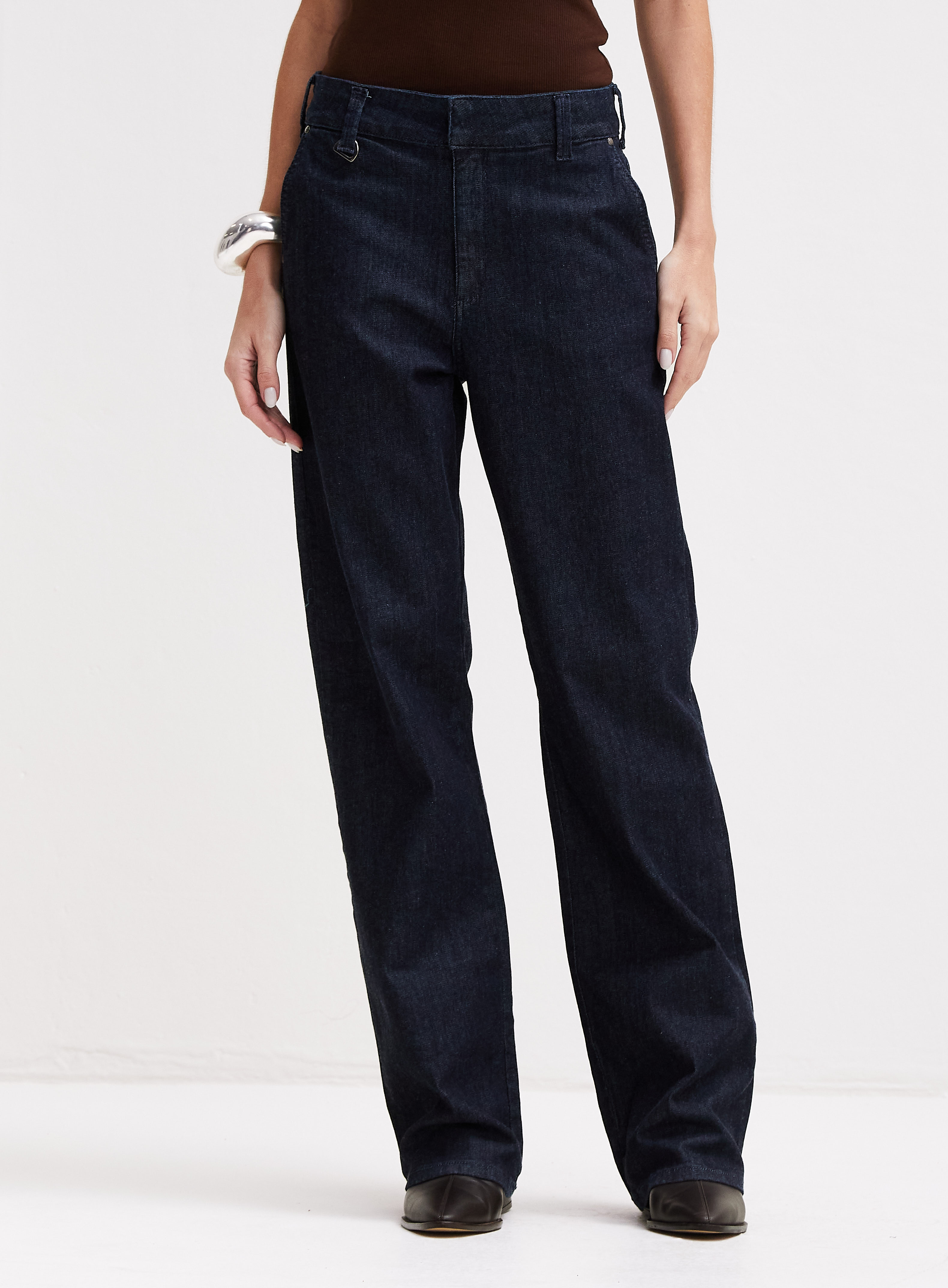 CALÇA JEANS RAQUEL WIDE LEG 42 INDIGO