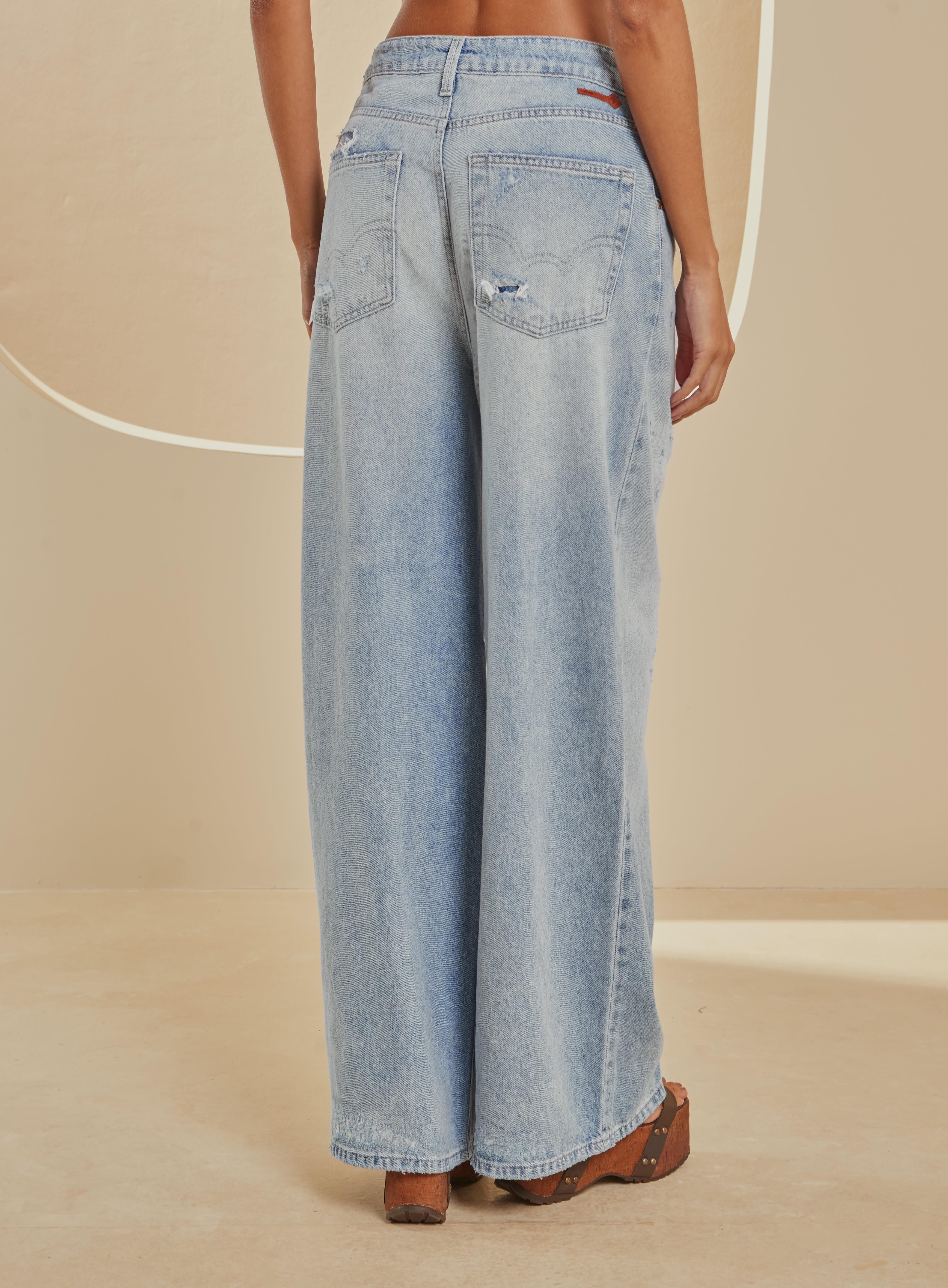 CALÇA JEANS BAGGY 38 INDIGO