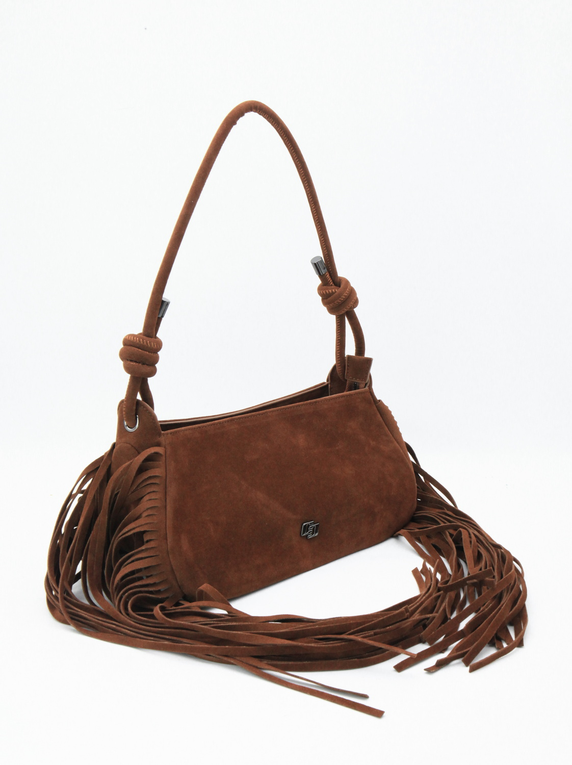 BOLSA COLCCI FEM SHOULDER  FRANJA U CARAMELO