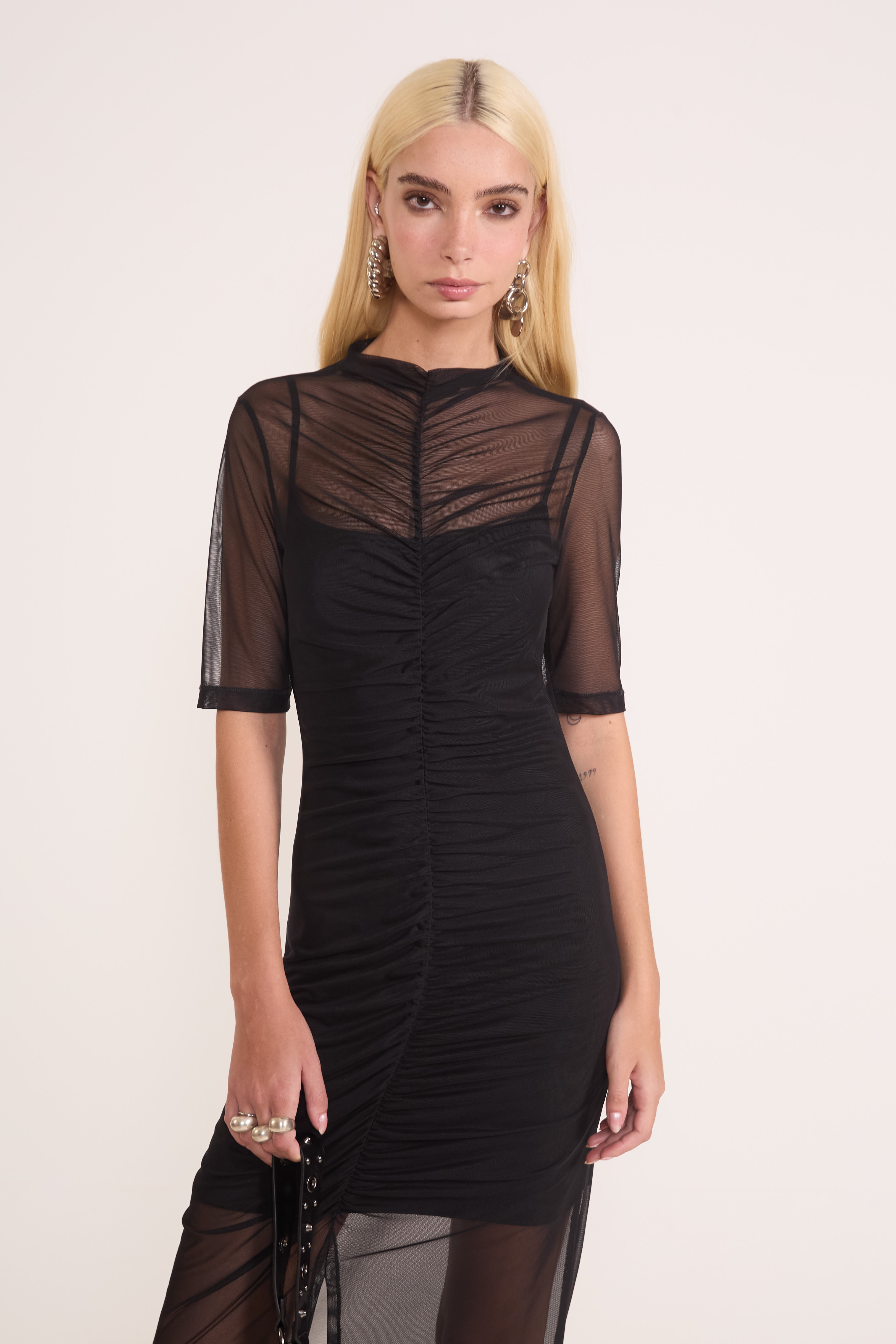 VESTIDO TULE G PRETO