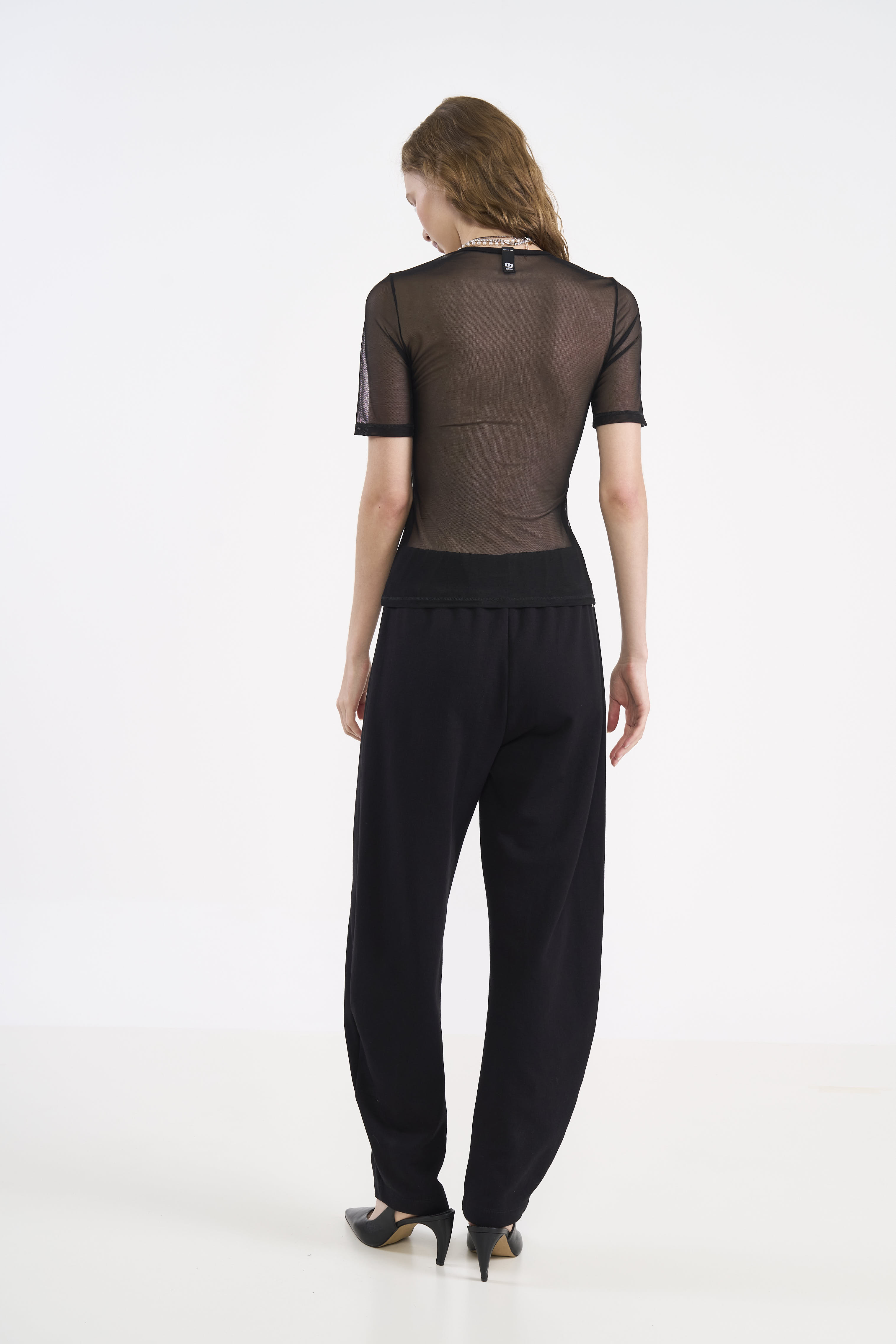 CAMISETA TULE ESTAMPADA PP PRETO