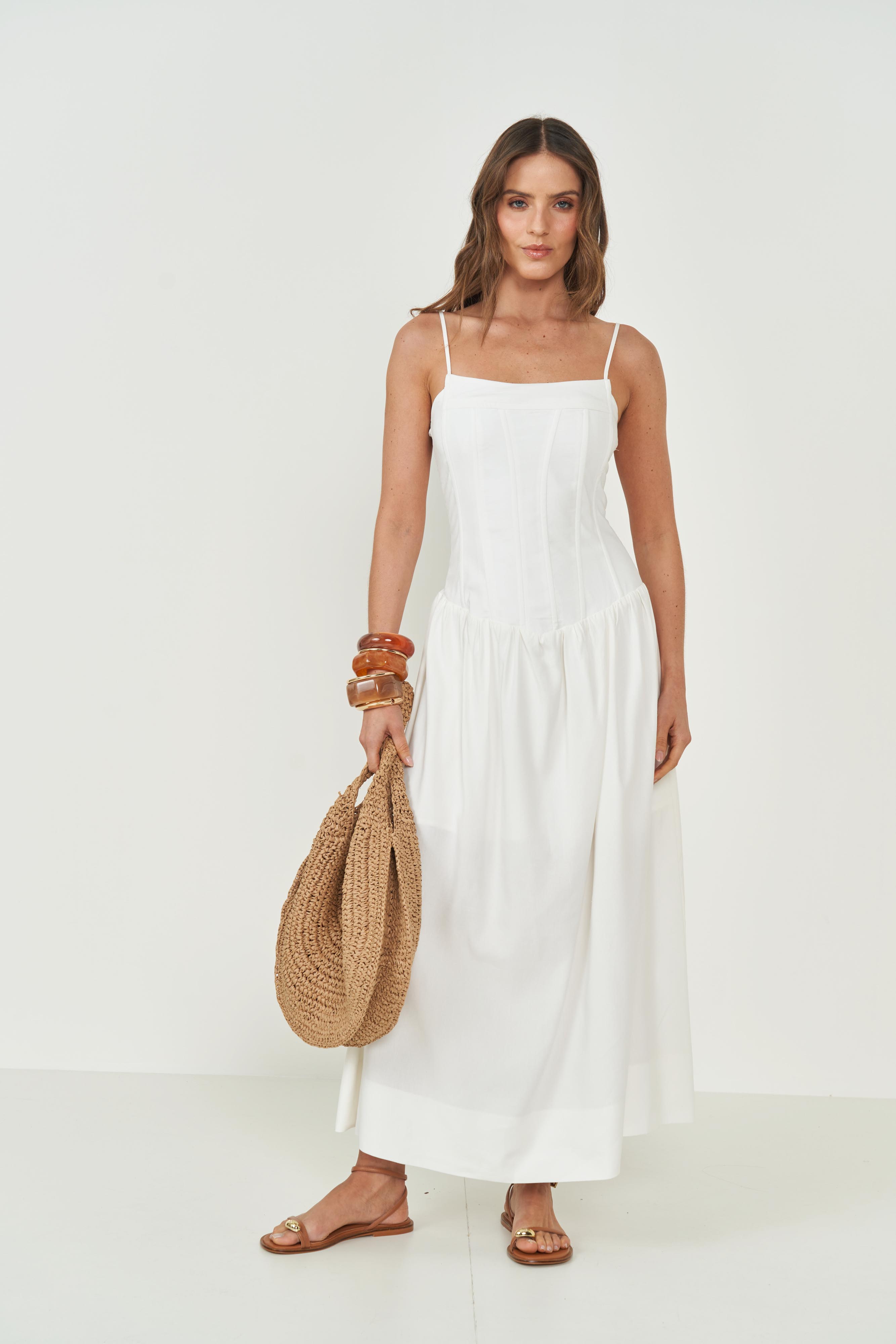 VESTIDO LINHO G OFF SHELL