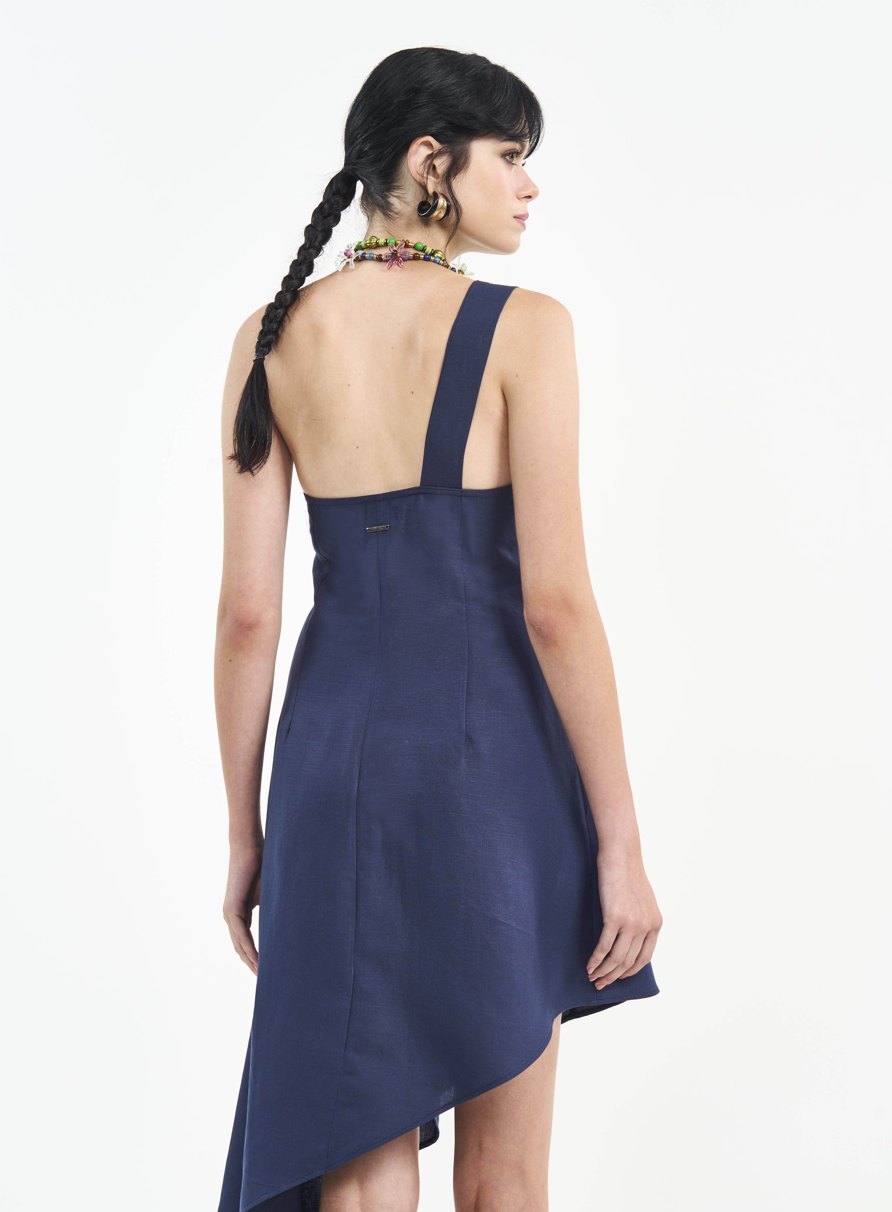 VESTIDO LINHO P AZUL OLYMPIC