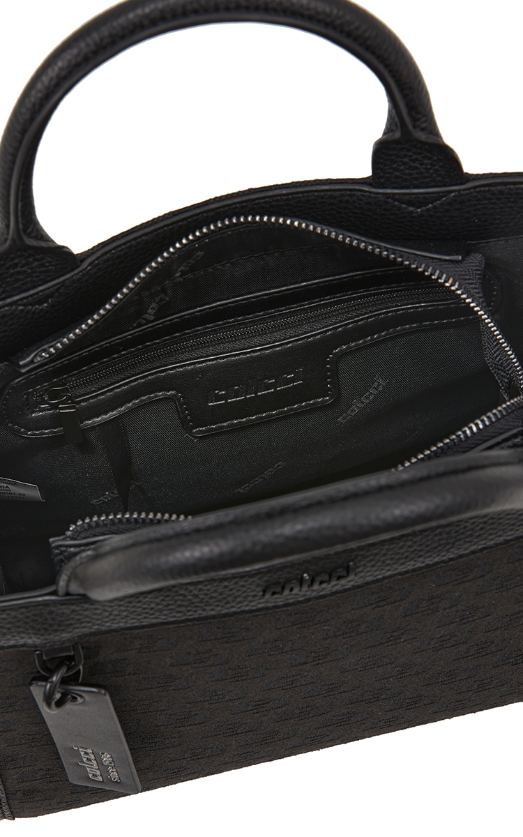 BOLSA COLCCI FEM TOTE JACQUARD U CARAMELO