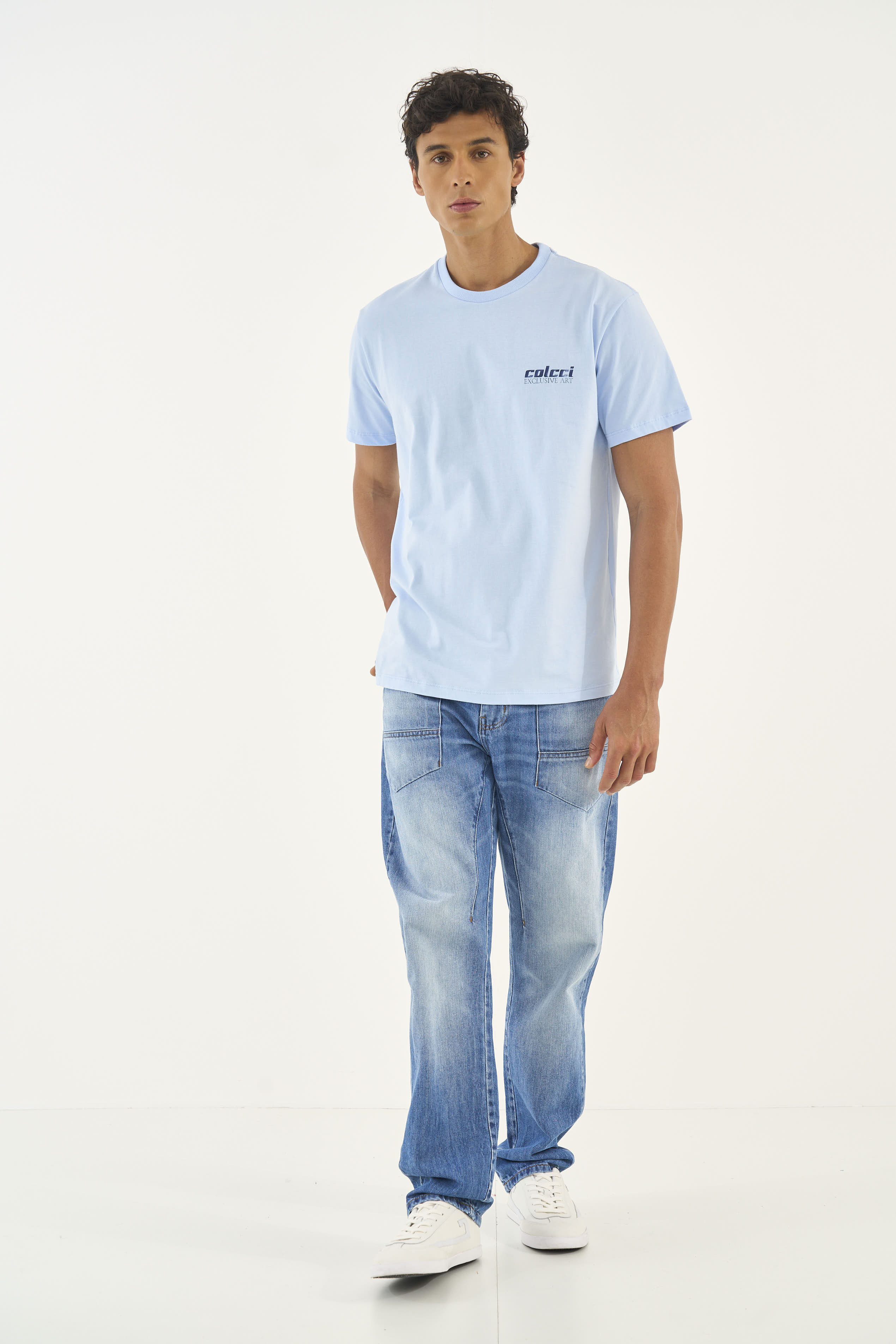 CALÇA JEANS RETA 42 INDIGO