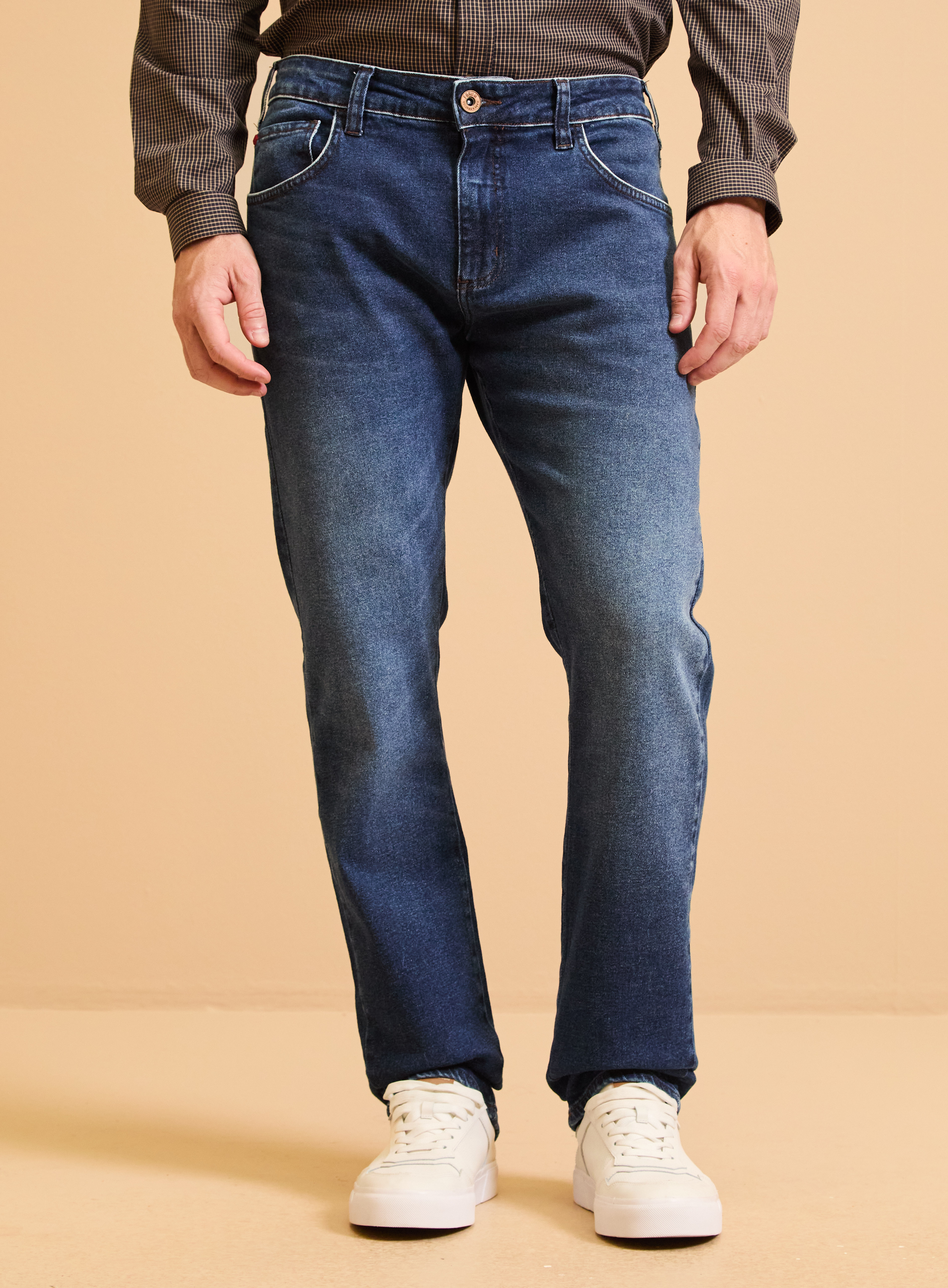 CALÇA JEANS PAUL SLIM 44 INDIGO