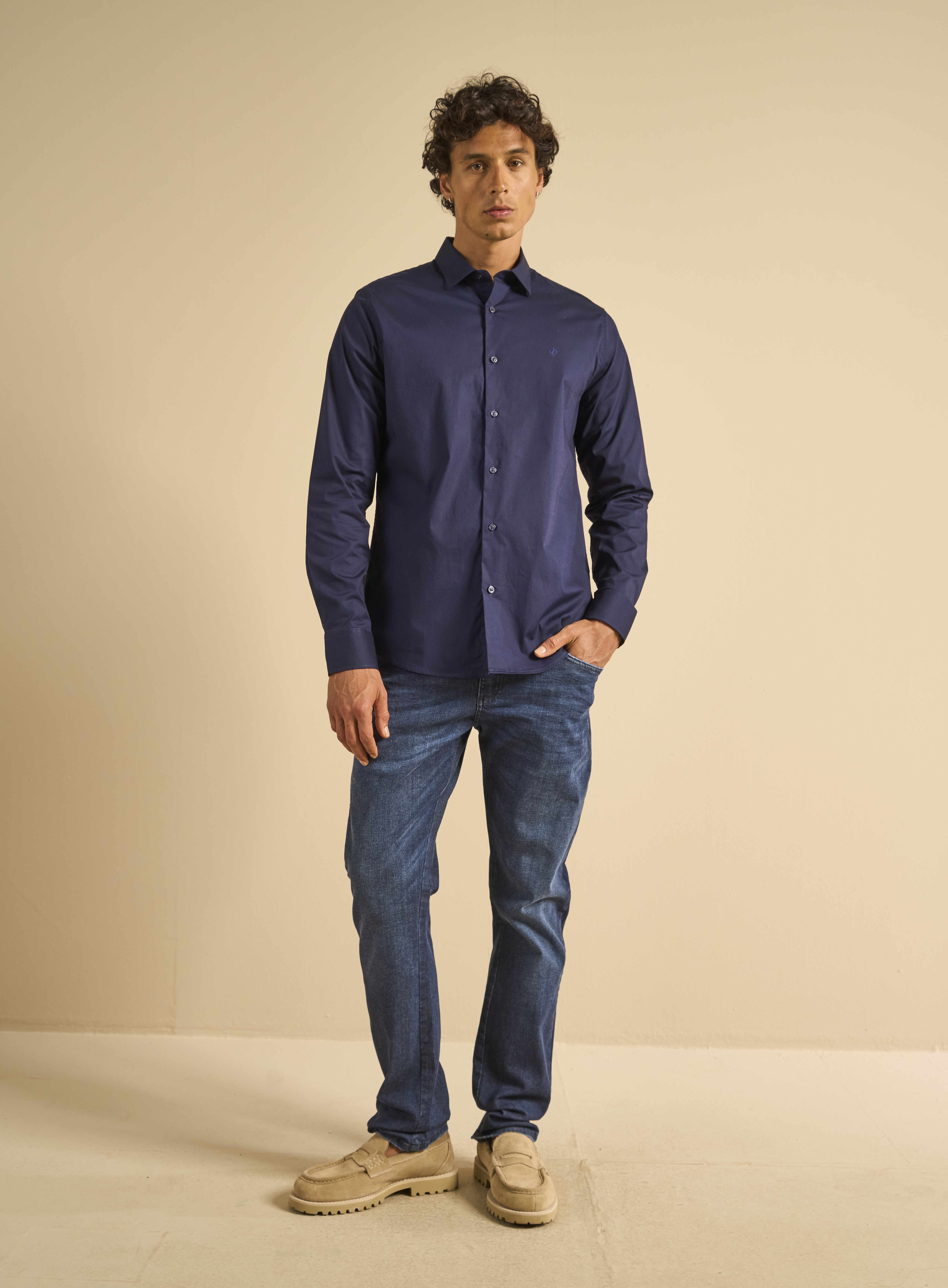 CALÇA JEANS PAUL SLIM 42 INDIGO