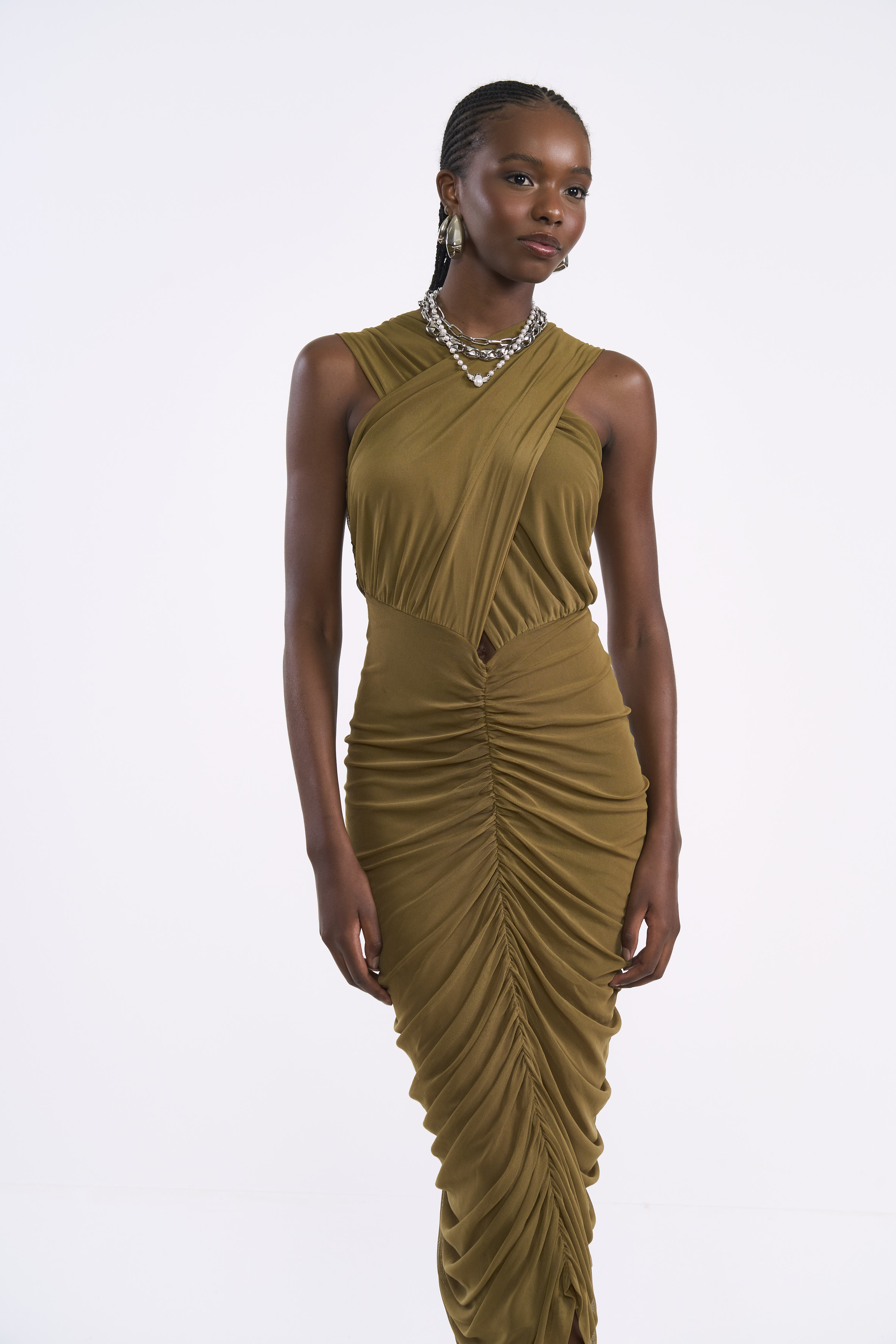 VESTIDO TULE G MARROM CUMARU