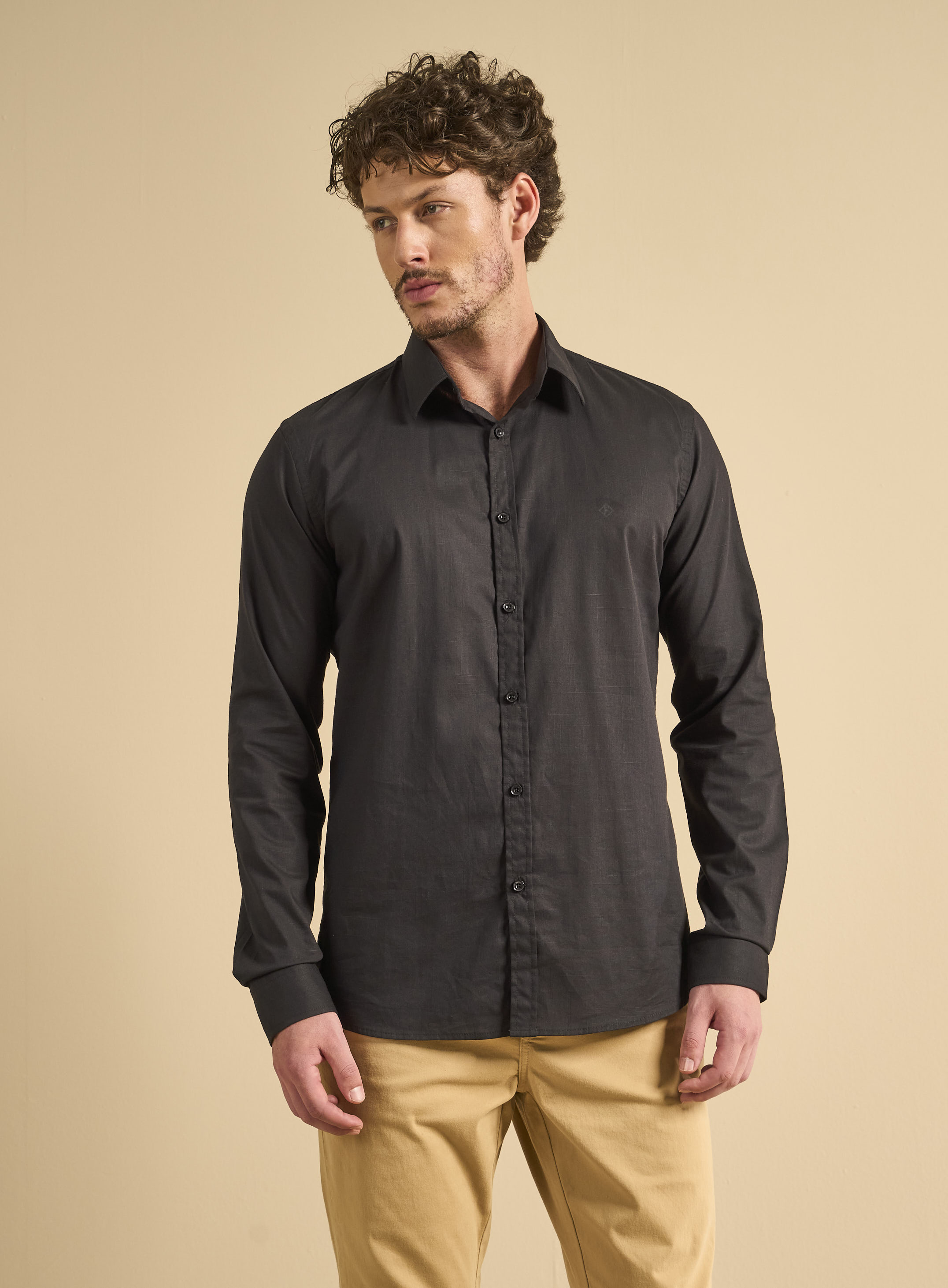 CAMISA SLIM FIT 2 PRETO